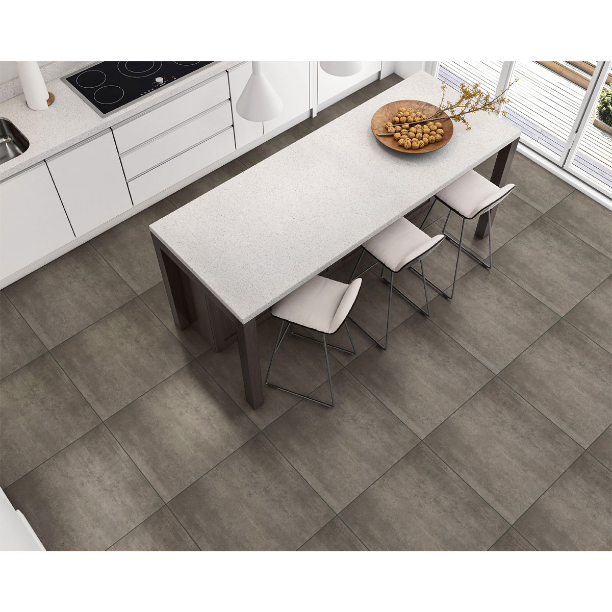 Feinsteinzeug Star matt grau 61 x 61 x 0,82 cm | 113566 – Bild 3