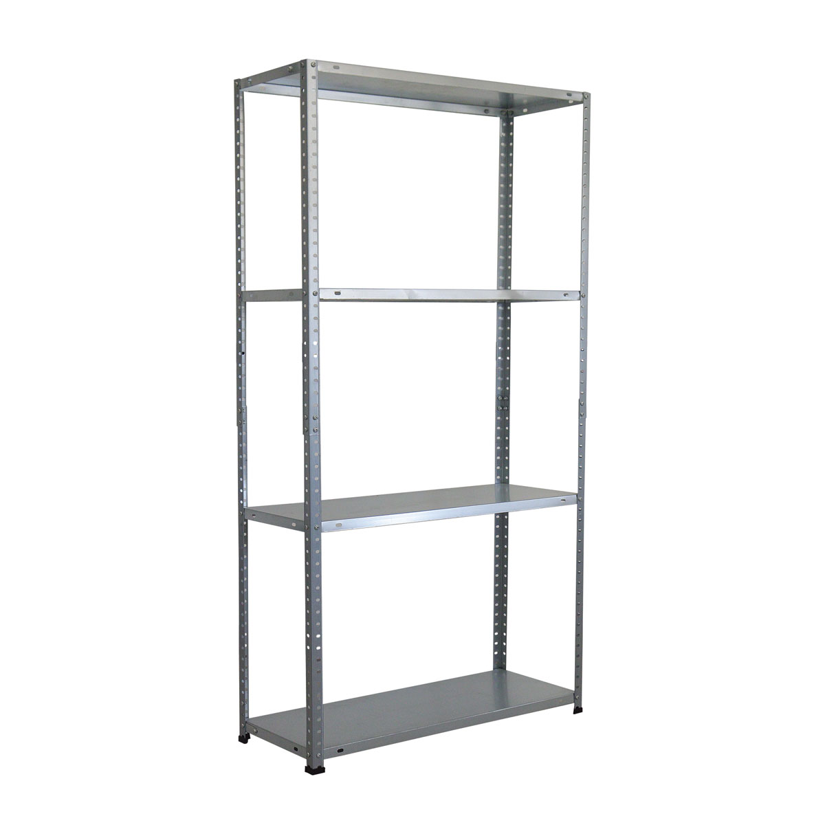 MyTool Metall-Schraubregal inkl 4 Böden 150 x 75 x 30 cm | silber | 118450