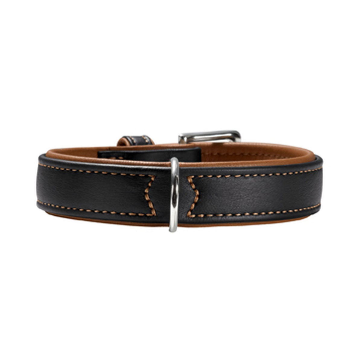 Hunter  Dog Halsband Canadian Elk schw/cognac 24-30 cm | 18772