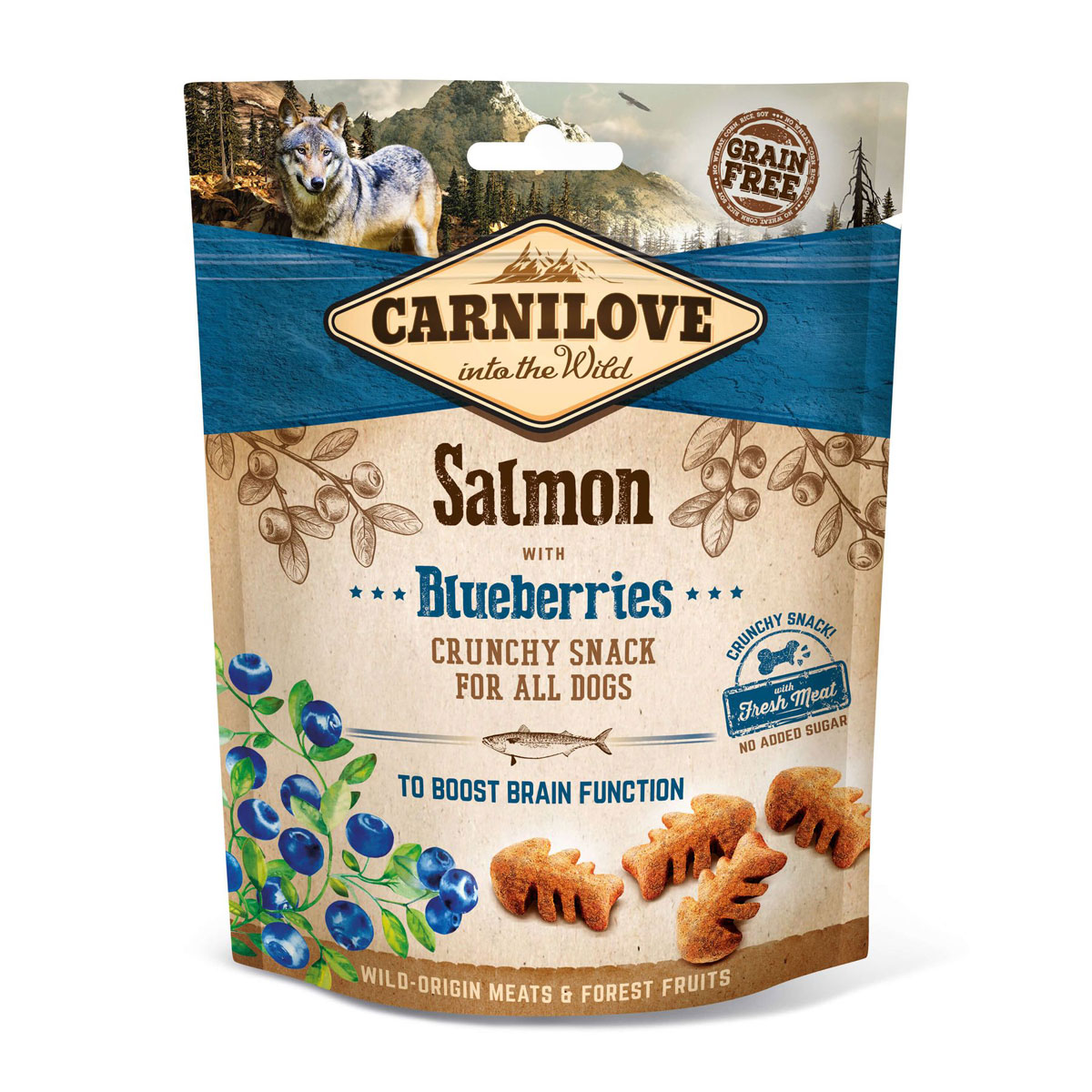 CARNILOVE  Dog Crunchy Snack Salmon with Blueberries 200g | 242239