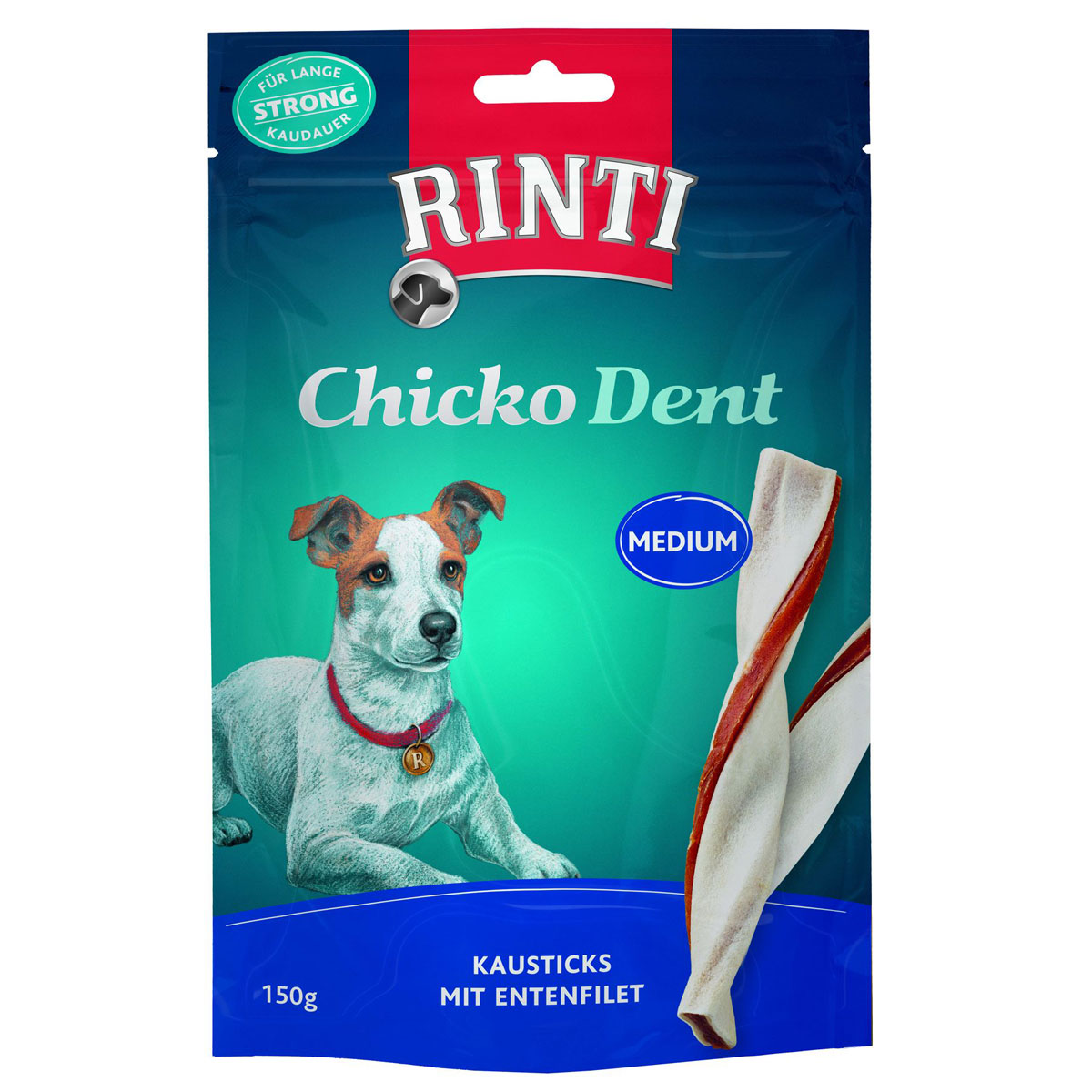 Rinti  Snack Chicko Dent Ente Medium 150g | 252372