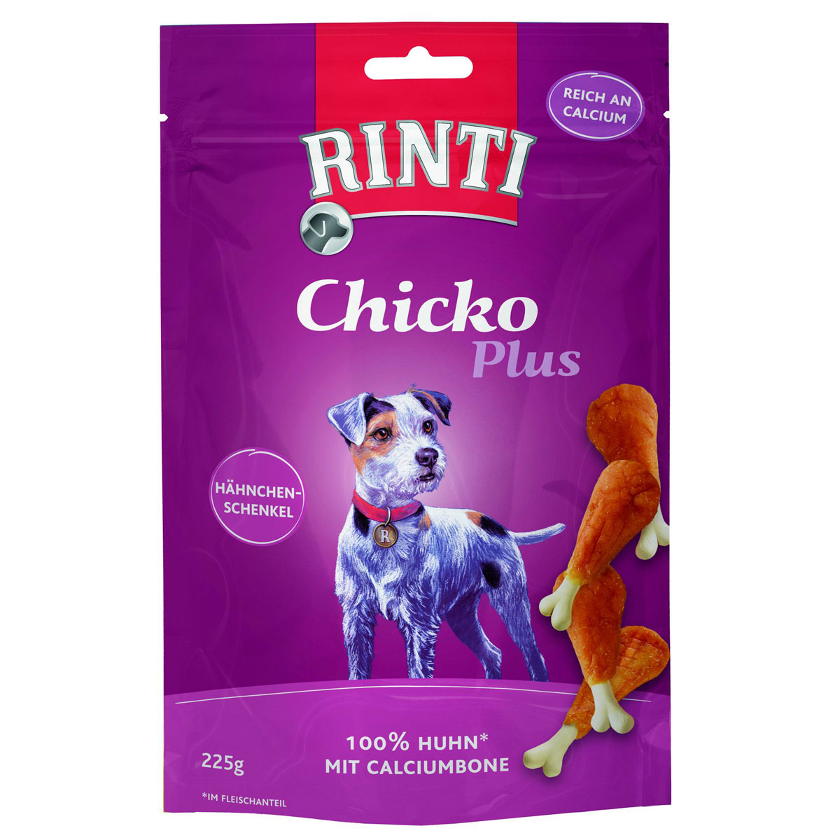 Rinti  Snack Chicko Plus Hähnchenschenkel 225g | 252376