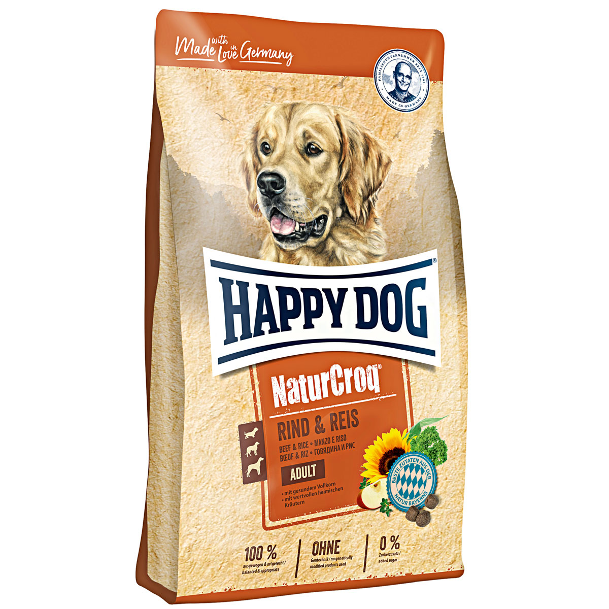 Happy Dog  NaturCroq Rind und Reis 15 kg | 260433