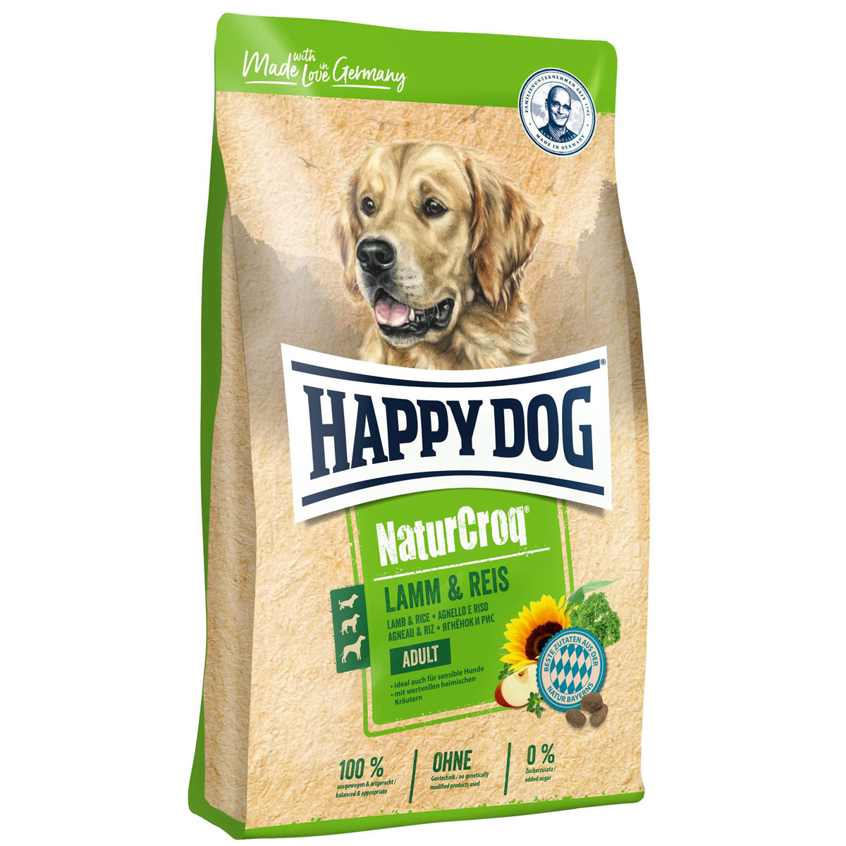 Happy Dog  Trockenfutter NaturCroq Lamm und Reis 15 kg | 260439