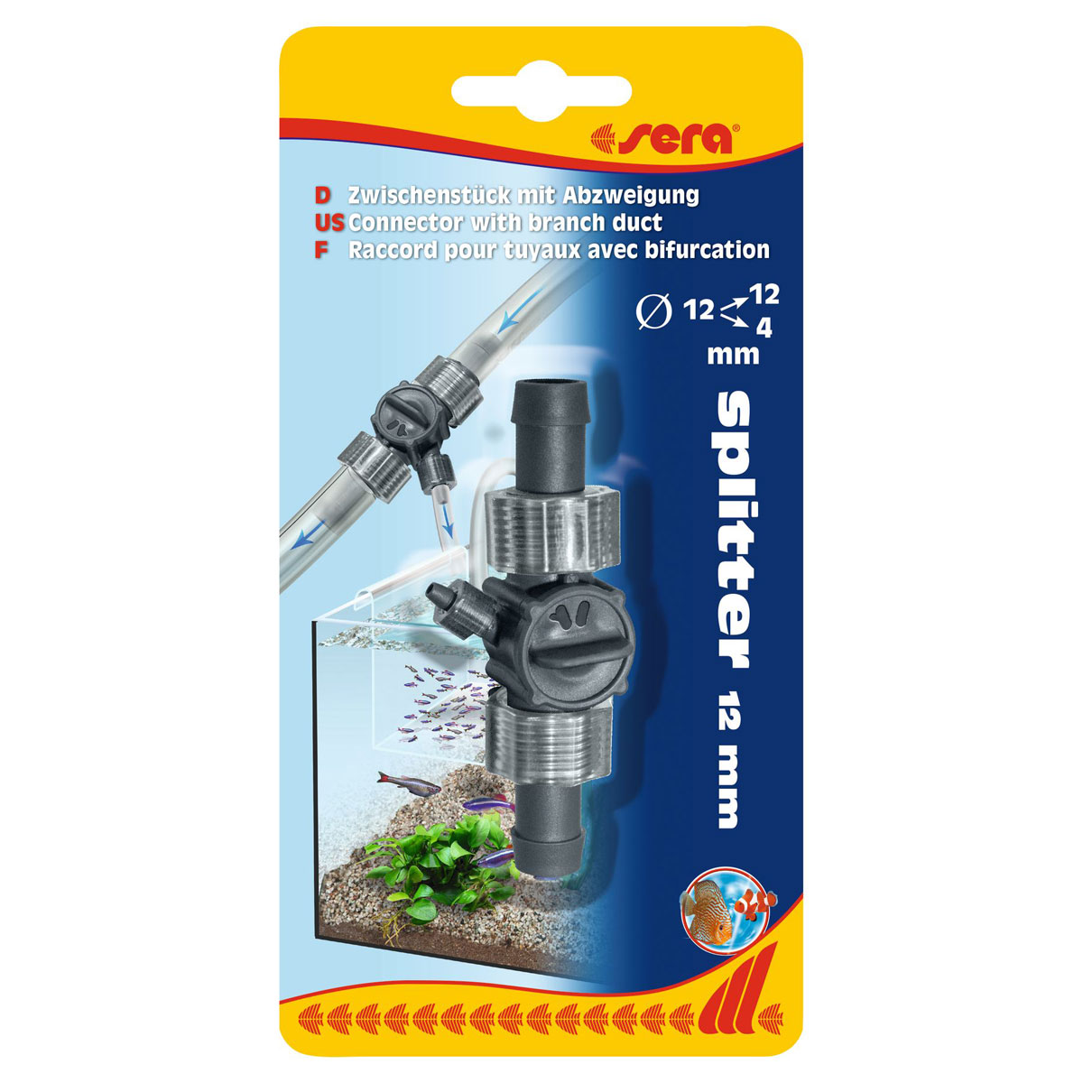 sera  Zwischenstück mit Abzweigung für Durchmesser 12/12/4 mm | 262659