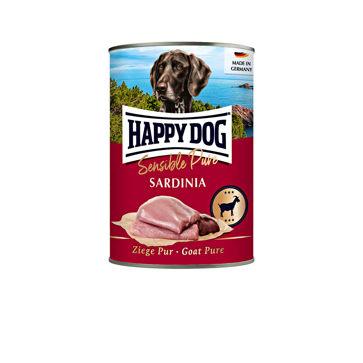 Happy Dog  Nassfutter Sensible Pure Sardinia Ziege pur 400 g | Ziege pur | 262916