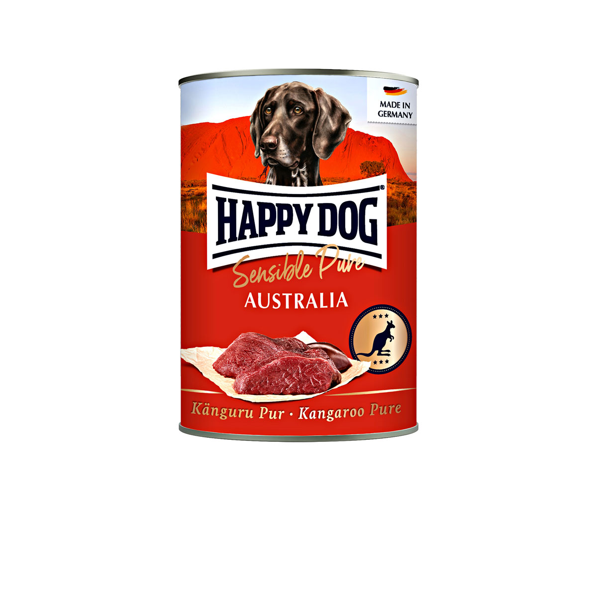 Happy Dog  Nassfutter Sensible Pure Australia Känguru pur 400 g | Känguru pur | 262917