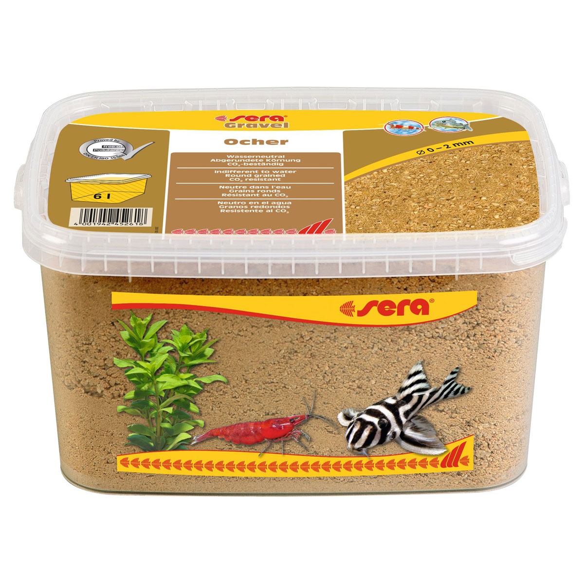 sera  Gravel Ocher Durchmesser 0 - 2 mm 6 l | 268379