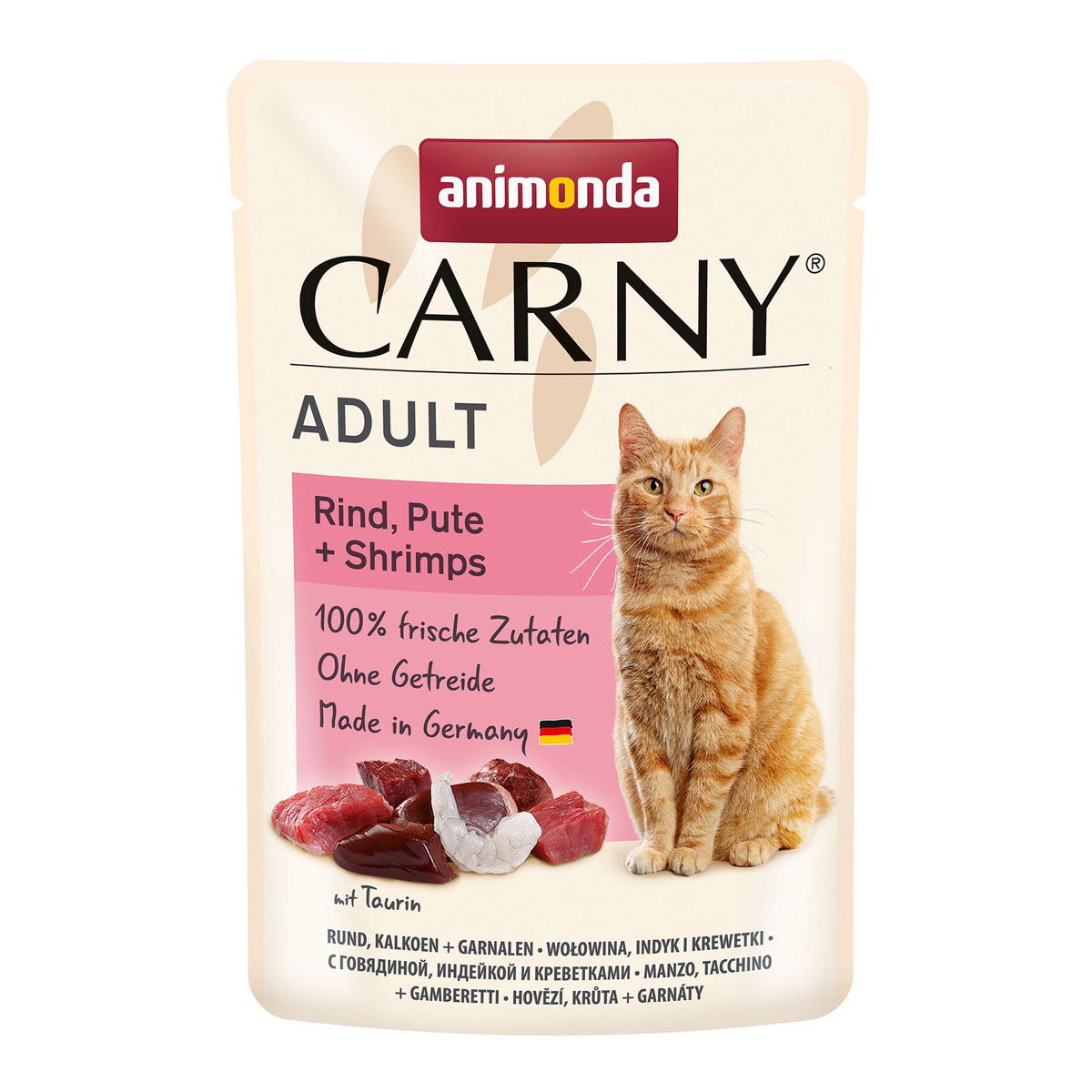 Carny  Cat Adult Rind Pute Shrimps 85g Portionsbeutel | 269911