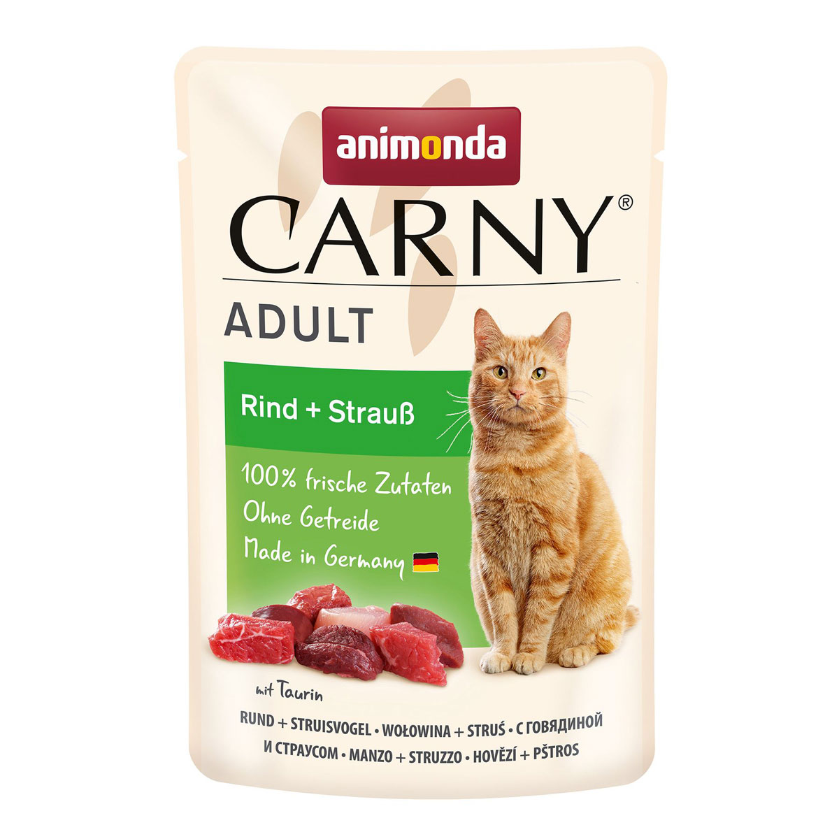 Carny  Cat Adult Rind Strauß 85g Portionsbeutel | 269912