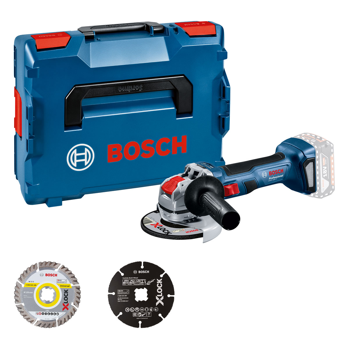 Bosch Professional  Akku-Winkelschleifer GWX 18V-7 X-LOCK | 277104
