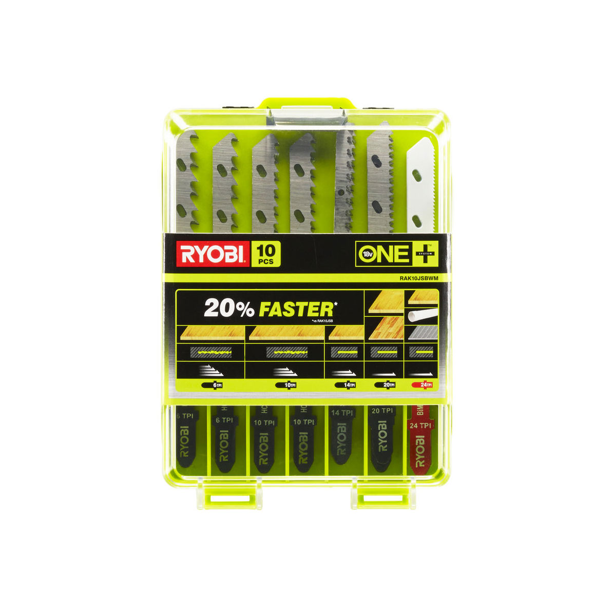 Ryobi  Sticksägenblätter-Set RAK10JSBWM 10-teilig | 278489