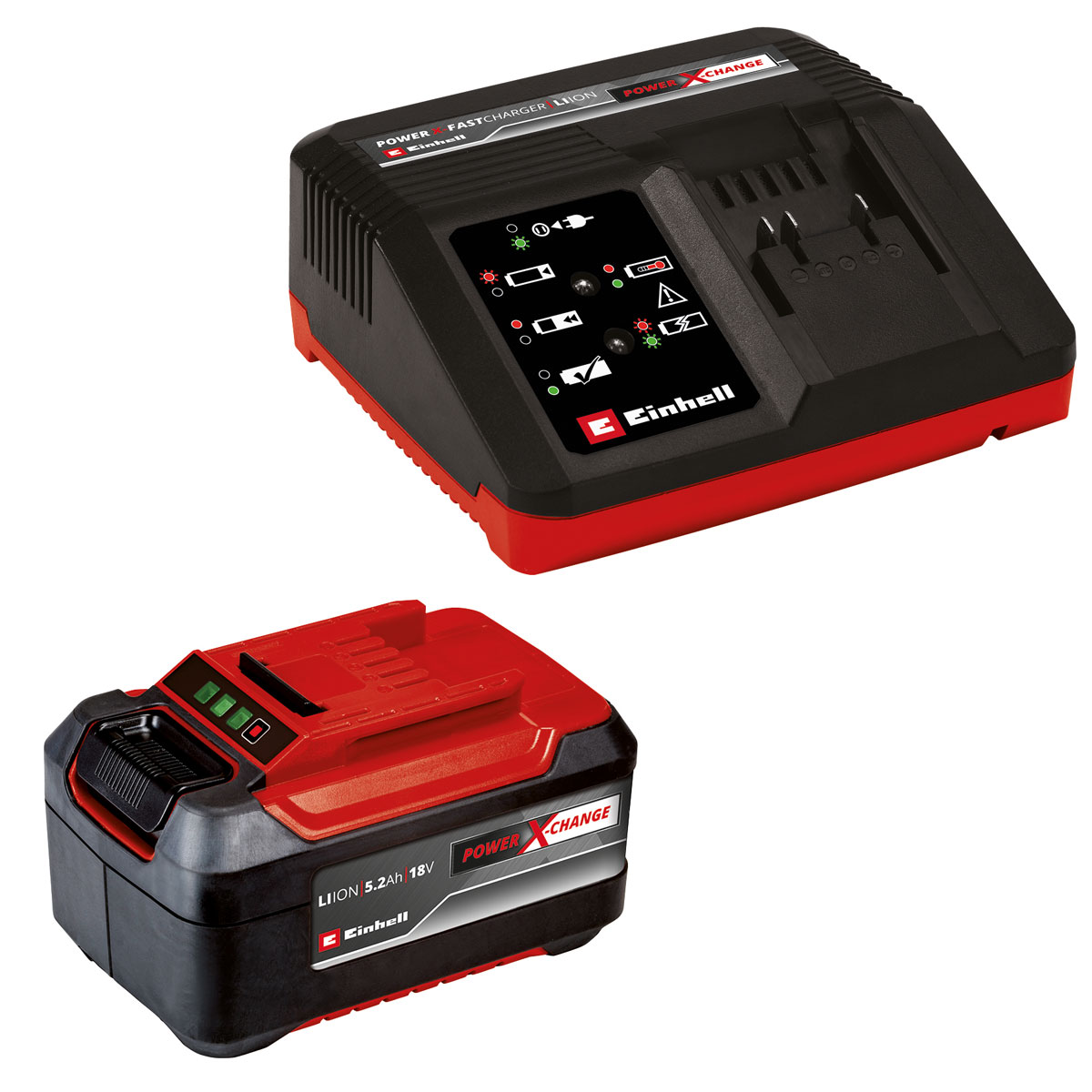 Einhell Starter-Kit 5,2Ah und 4A Fastcharger | 296086