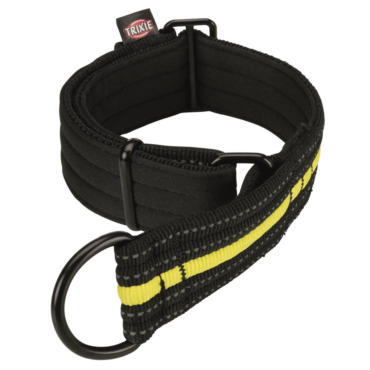 Trixie  Sporting Fusion Zug-Stopp-Halsband schwarz/gelb S-M | 33825
