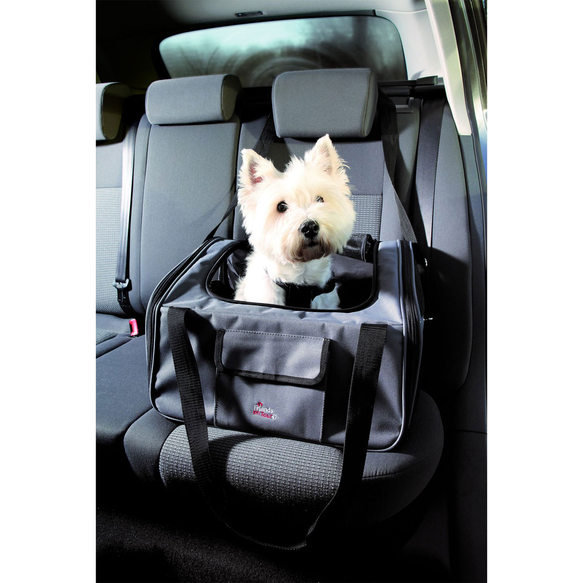 Trixie  Autositz-tasche grau/schwarz 44×30×38 cm | 33992