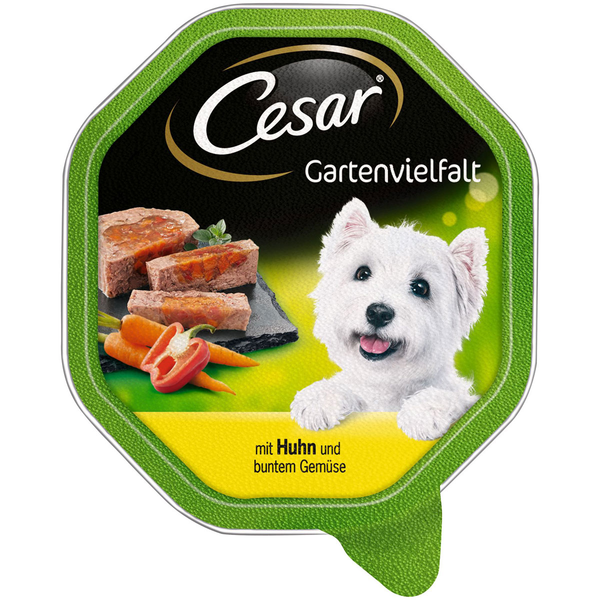 Cesar  Schale Gartenvielfalt mit Huhn buntem Gemüse 150g | 386752