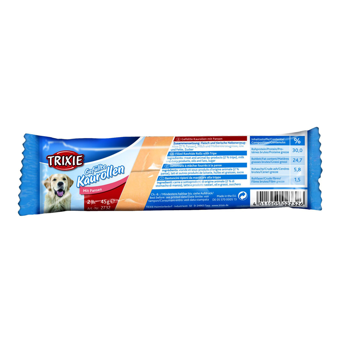 Trixie  Kaurollen mit Pansen gefüllt 12 cm/45g/2St | 400544