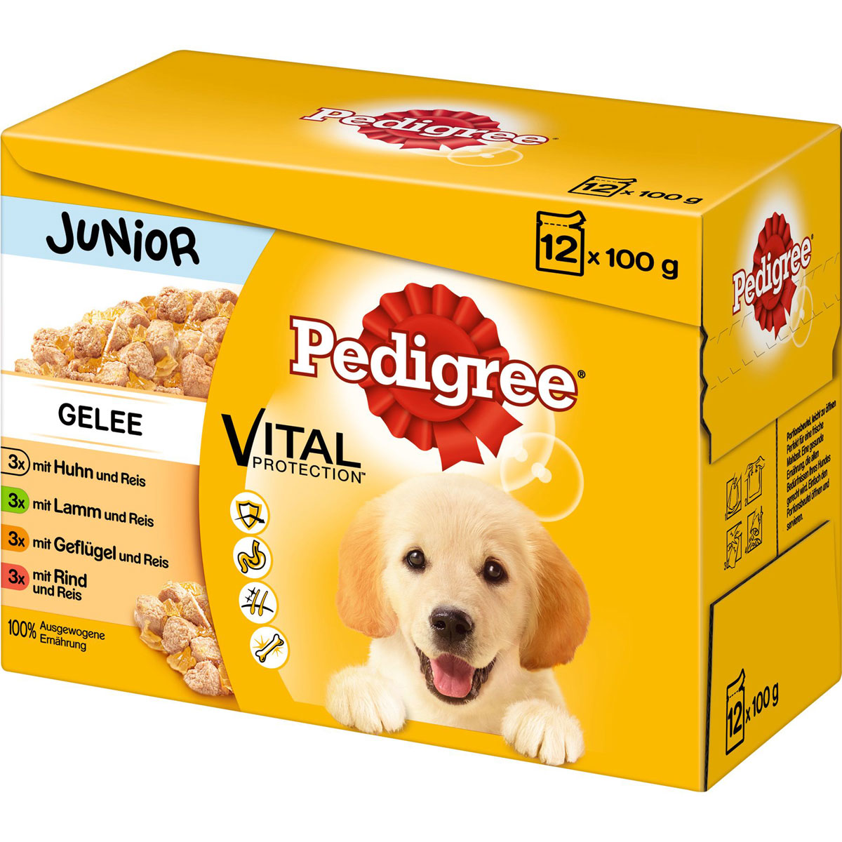 Pedigree  Portionsbeutel Junior in Gelee im Multipack 12 x 100g | 404530