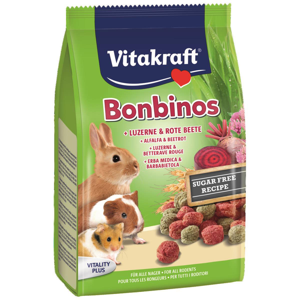 Vitakraft  Bonbinos Rote Beete Luzerne für Zwergkaninchen und Meerschweinchen | 408017