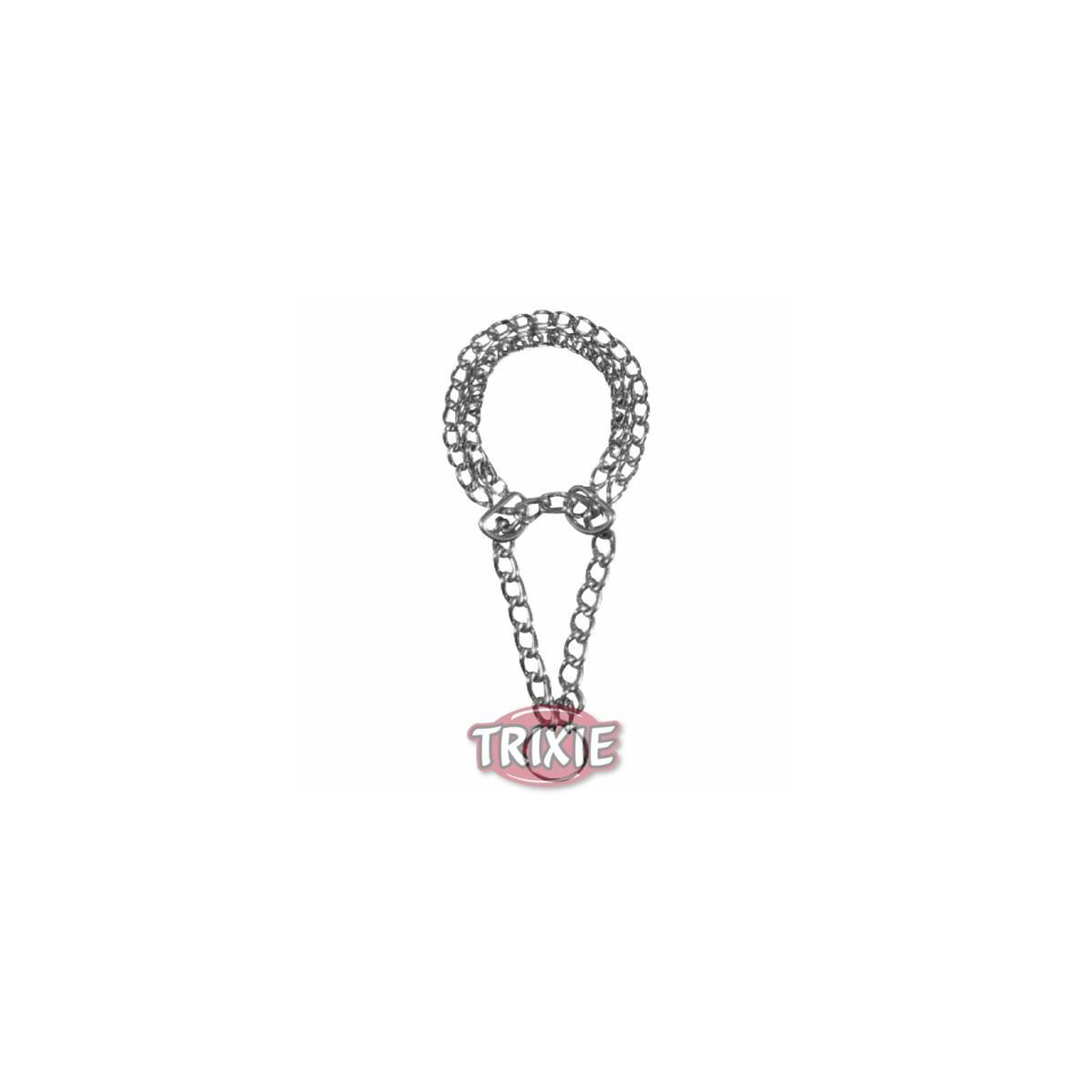 Trixie  Zug-Stopp-Kettenhalsband zweireihig 45 cm/2 mm | 484089