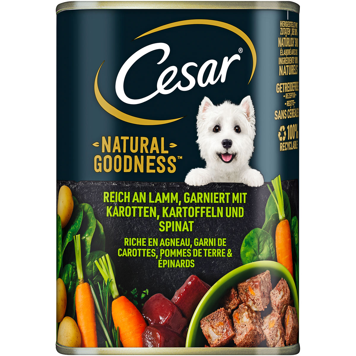 Cesar Nassfutter Natural Goodness Lamm 400 g | Lamm | 507163