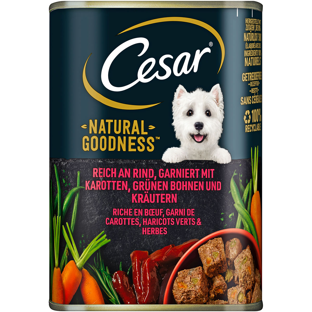 Cesar Nassfutter Natural Goodness Rind 400 g | Rind | 507164