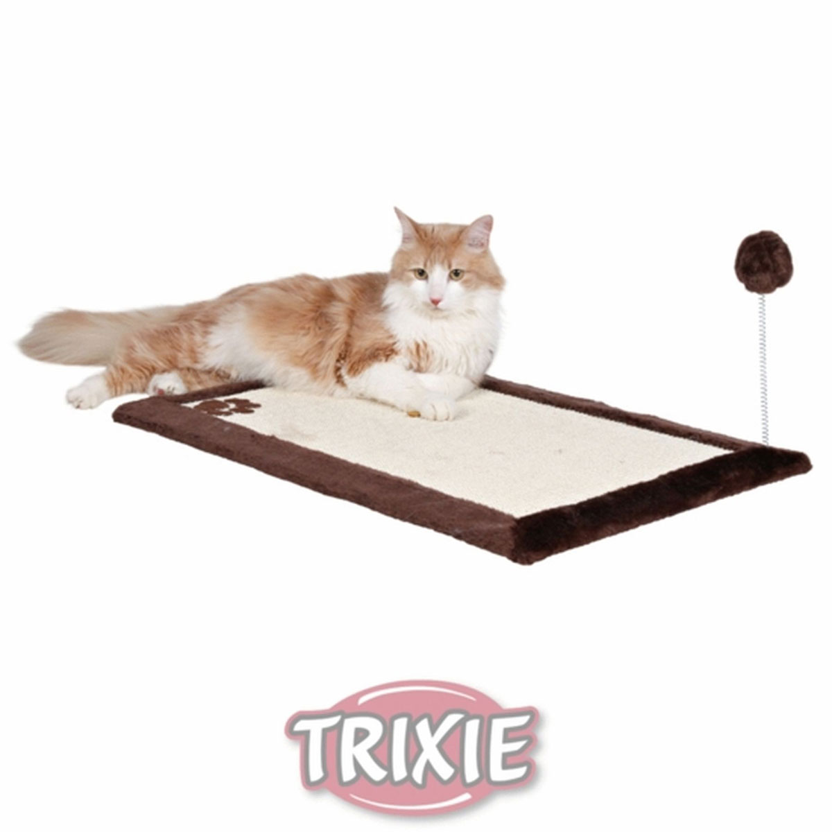 Trixie  Cat Kratzmatte Plüschrand natur/braun70 x 45 cm | 508982