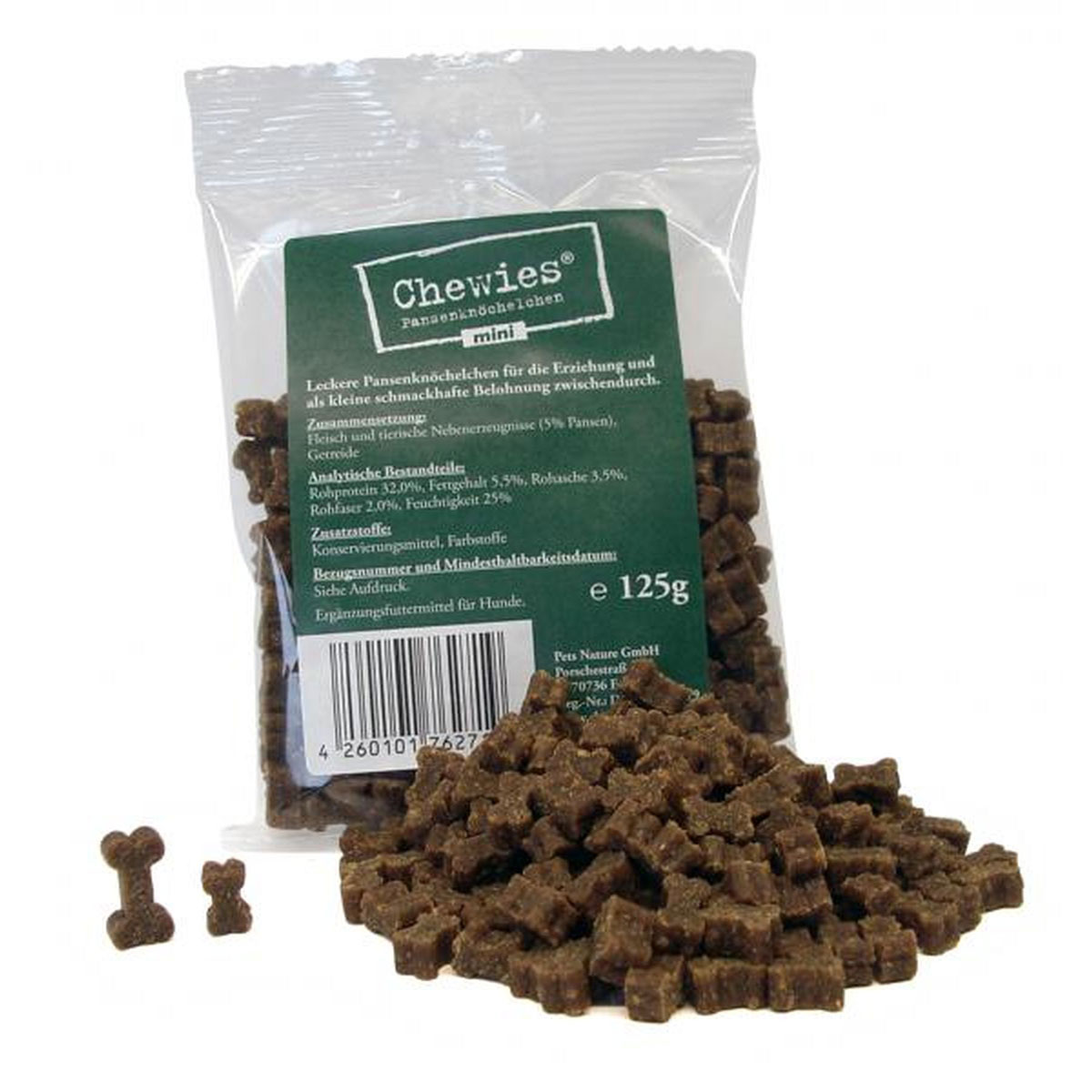 Dog Chewies Mini Pansen 125g | 510158