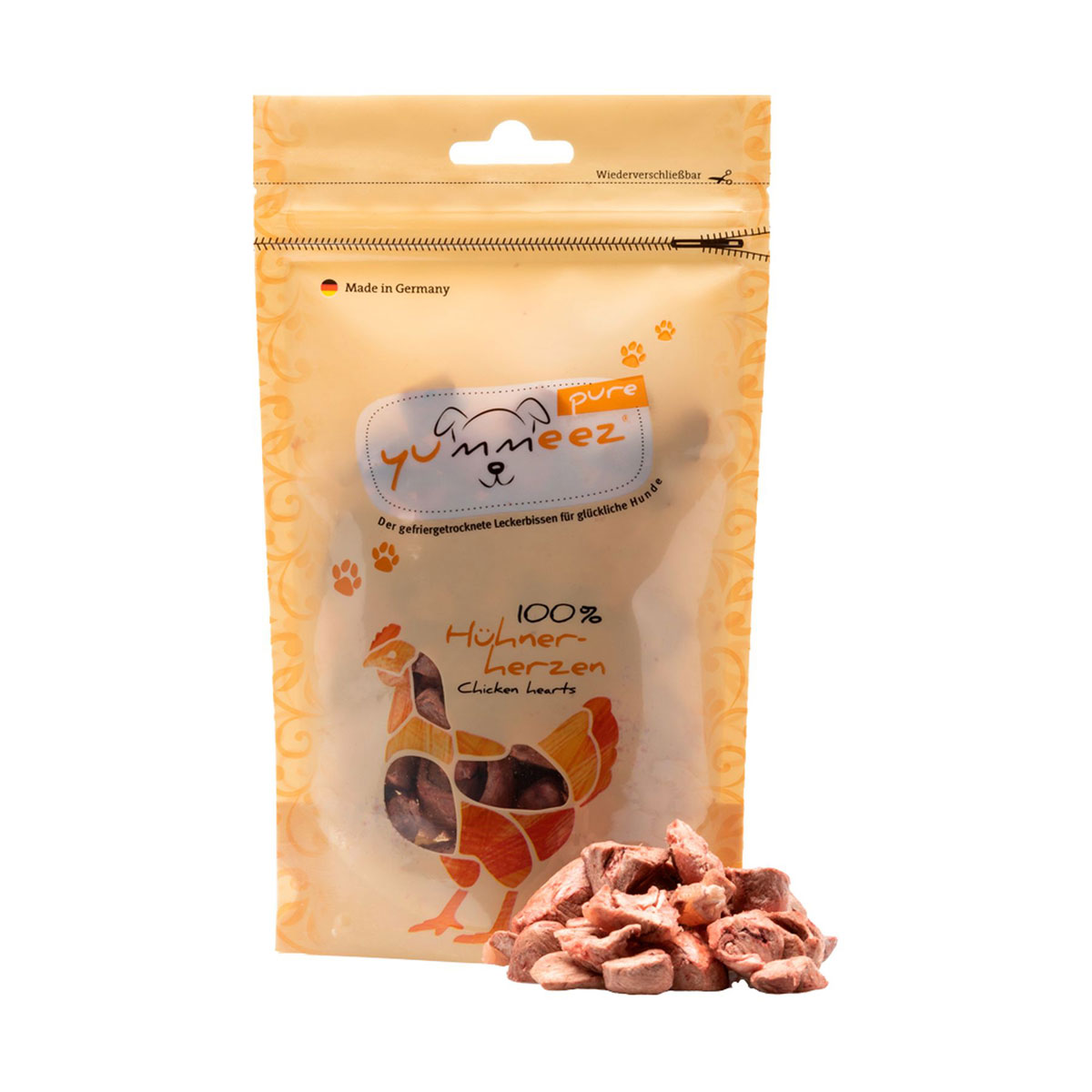 Yummeez  Dog Pure Hühnerherzen 35g | 510200