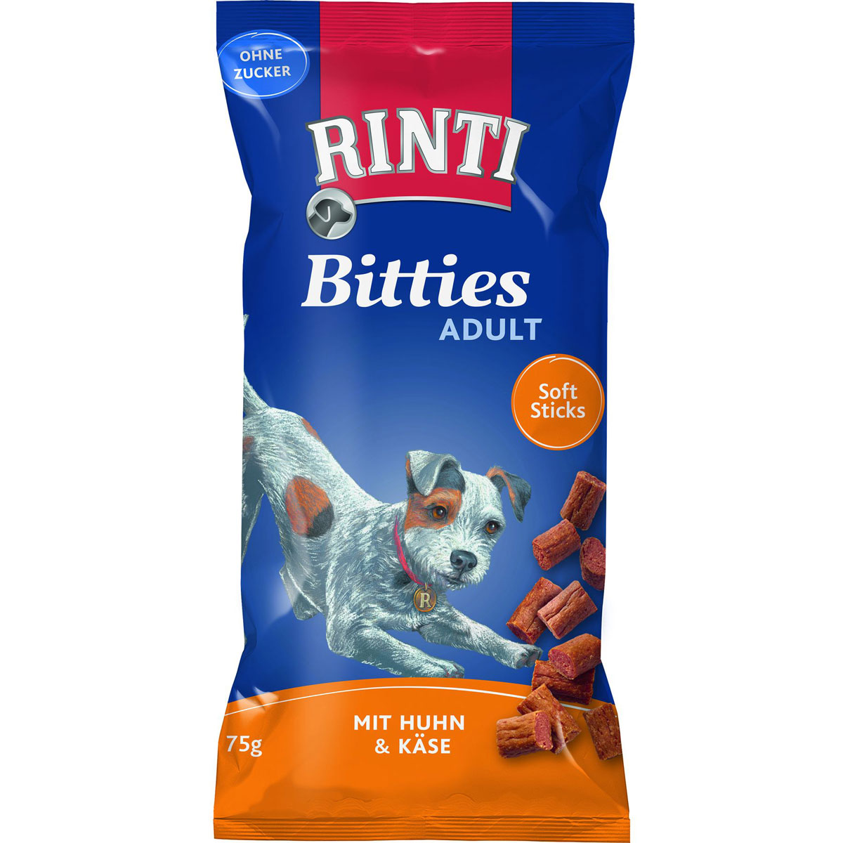 Rinti  Snack Bitties Huhn+Käse 75g | 518315