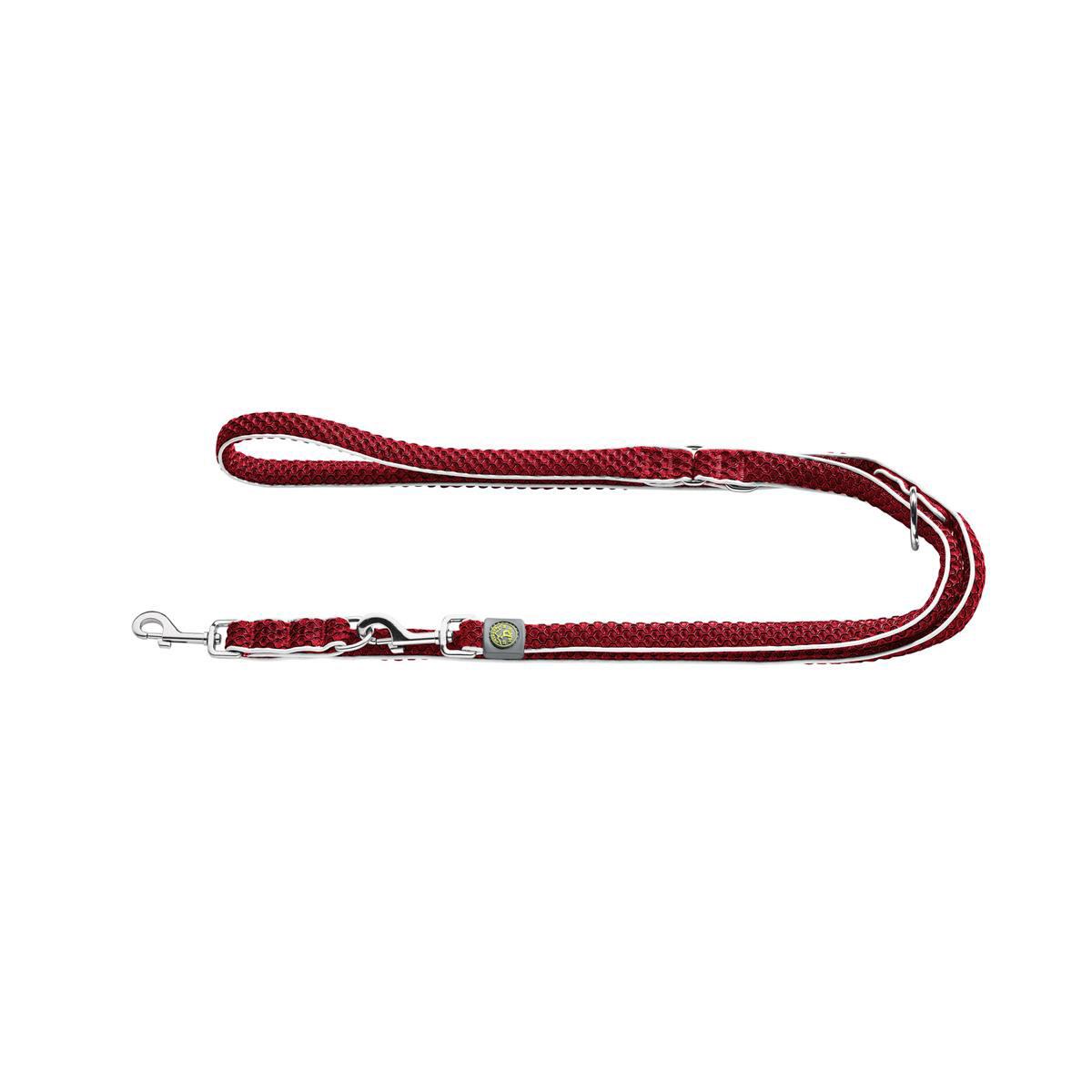 Hunter  Verstellbare Führleine Hilo rot 25 mm / 200 cm | 524230