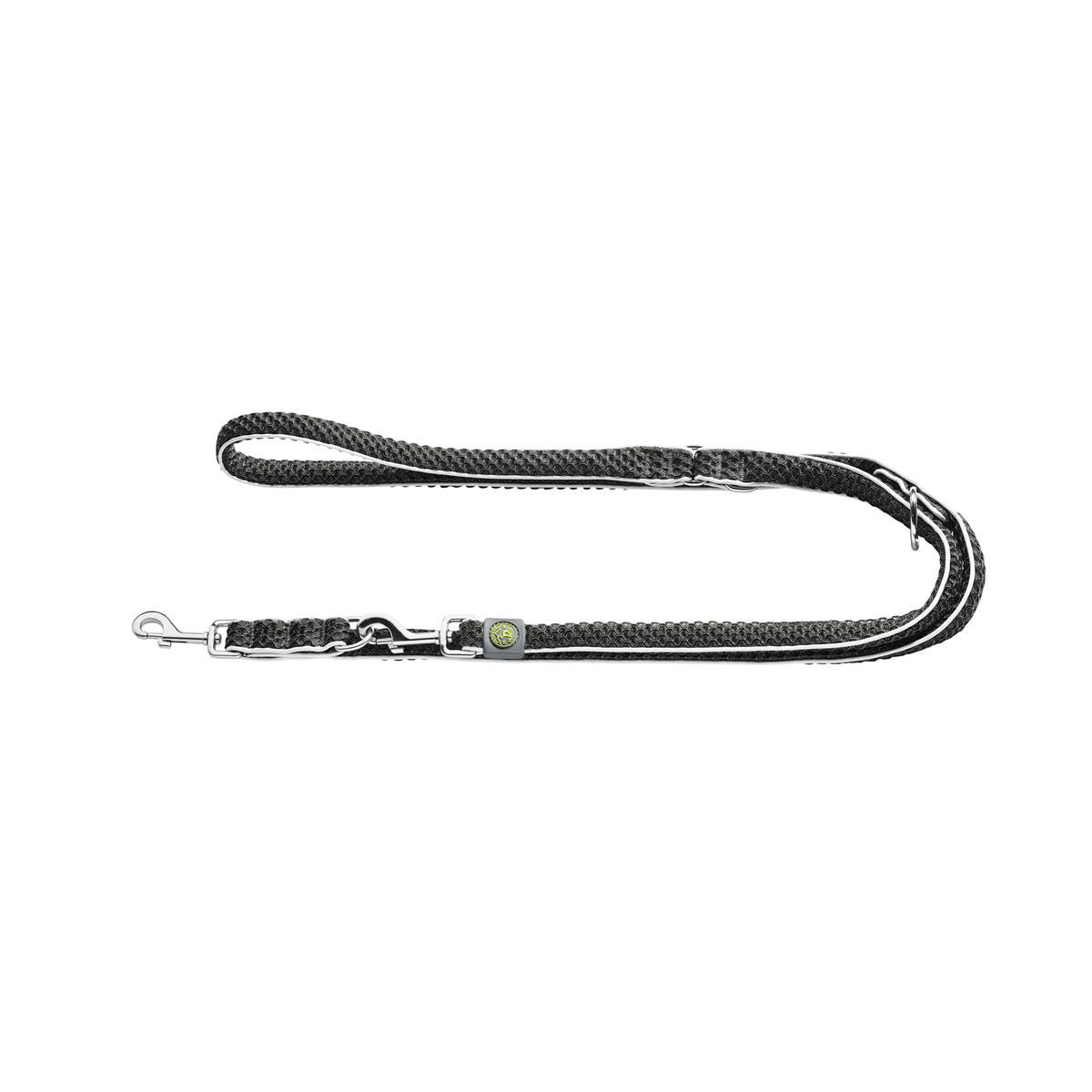 Hunter  Verstellbare Führleine Hilo anthrazit 20 mm / 200 cm | 524258