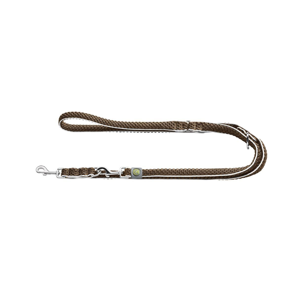 Hunter  Verstellbare Führleine Hilo braun 20 mm / 200 cm | 524293