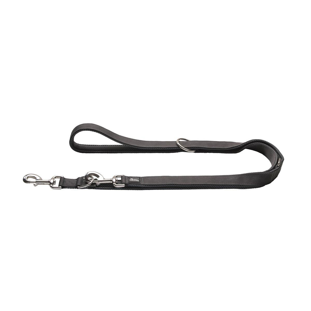 Hunter  Divo Verstellbare Führleine 25/200 grau/grau | 524450