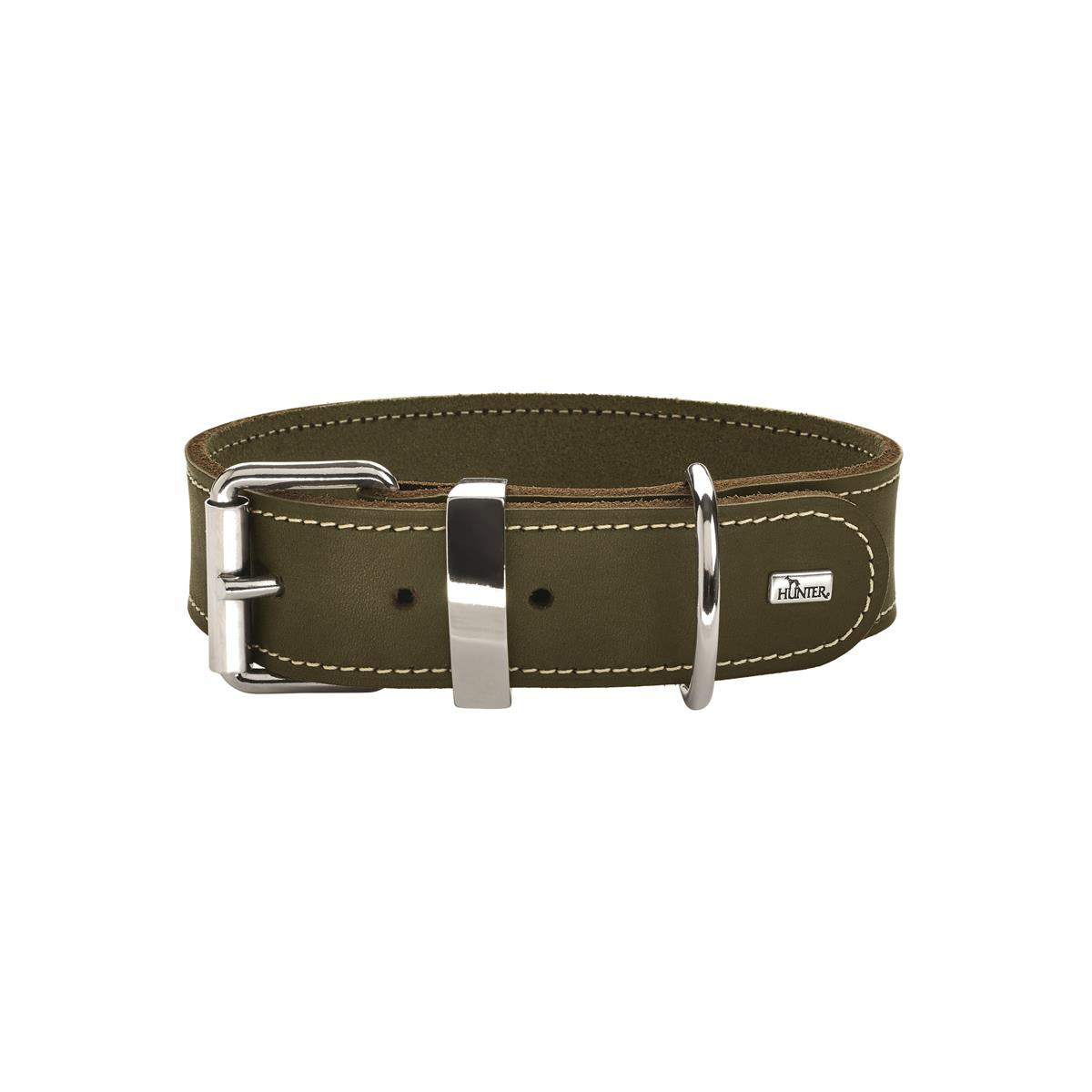 Hunter  Halsband Aalborg Special olivgrün Softvollrindleder | 524518
