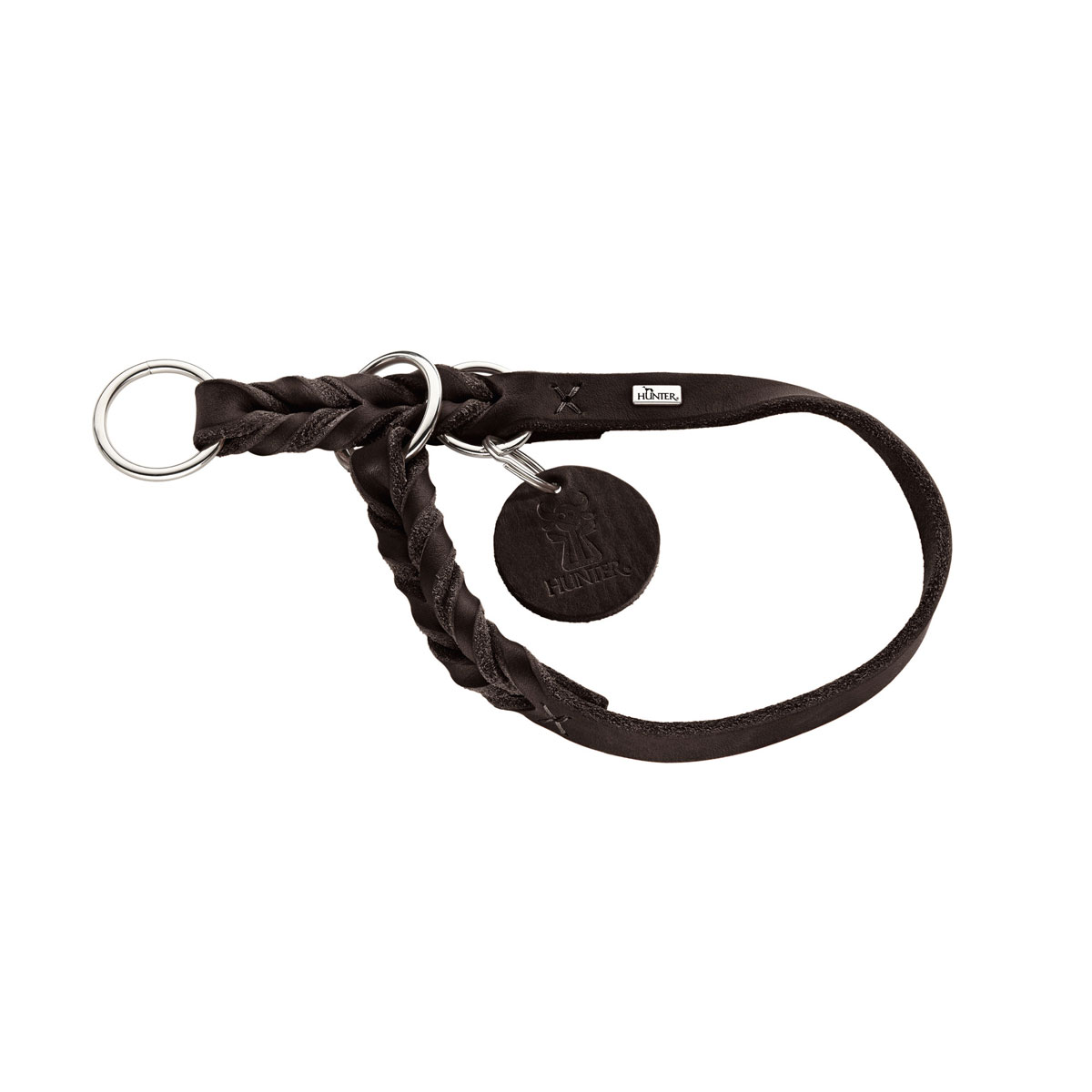 Hunter  Dressurhalsung Solid Education dunkelbraun 50 | 524553