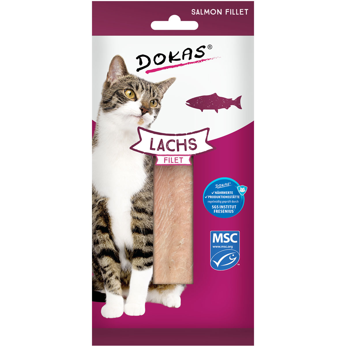 Dokas  100% delikates Lachsfilet 22g | 525742