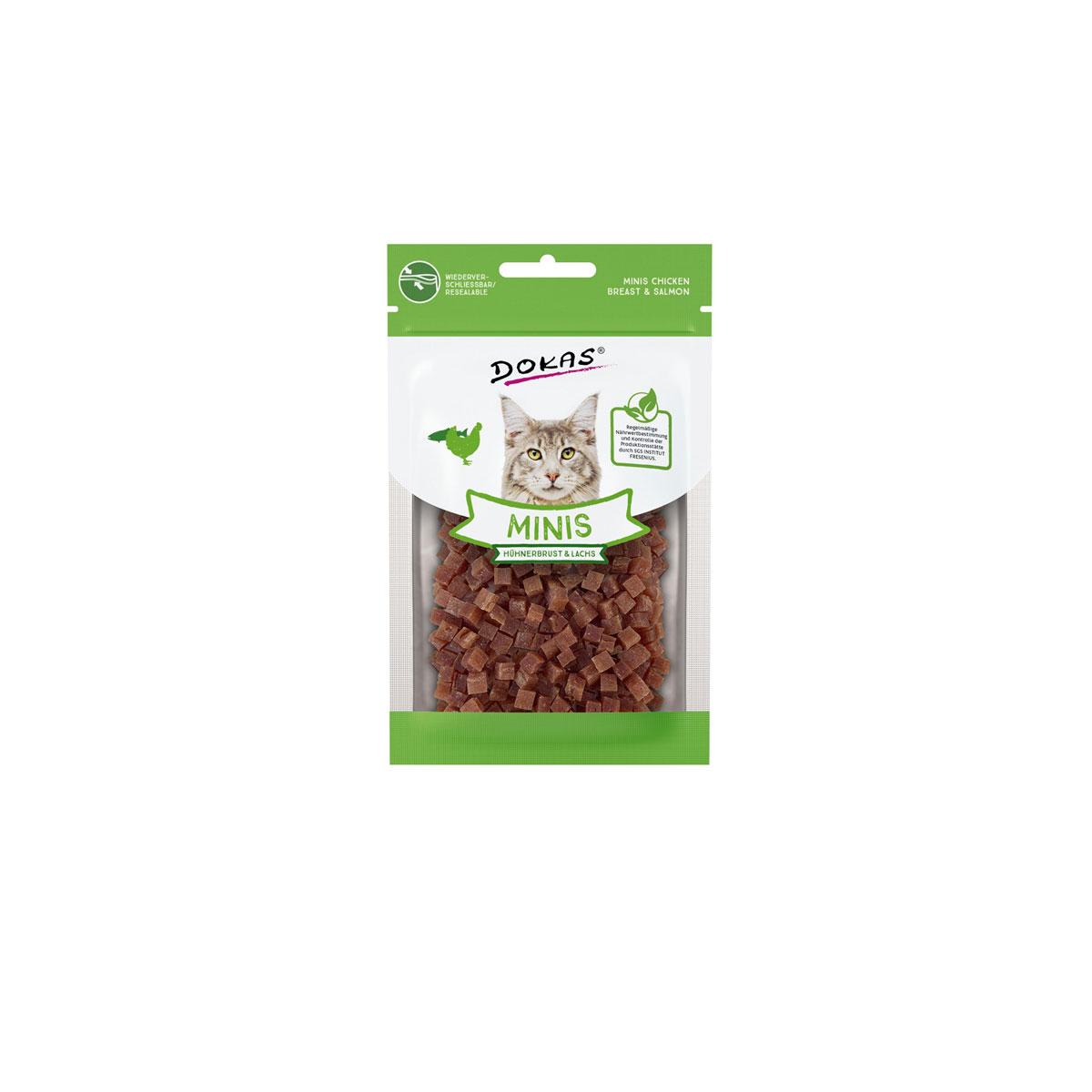 Dokas  Minis Hühnerbrust Lachs 30g | 525745