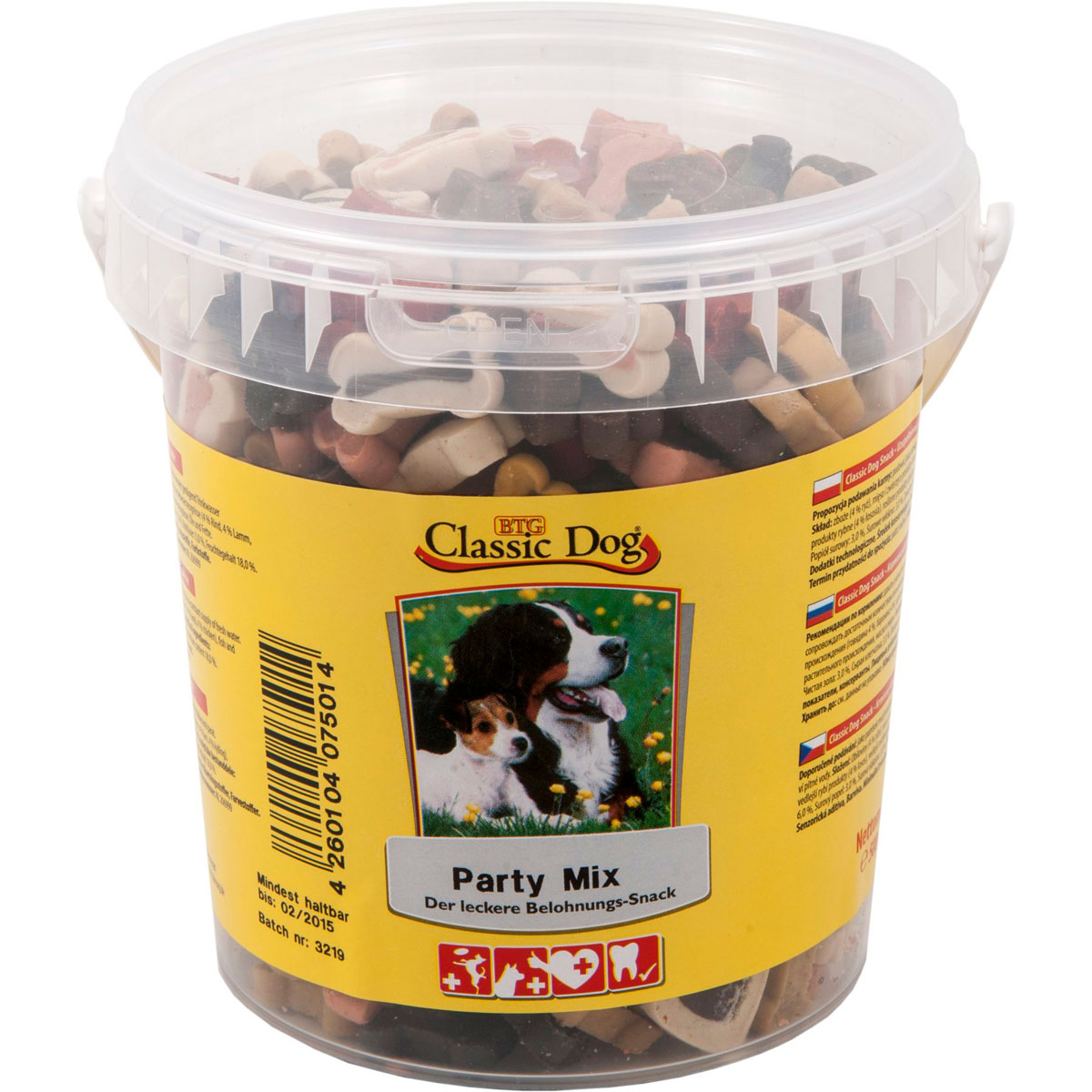 Classic Dog  Snack Party Mix Eimer 500g | 525985