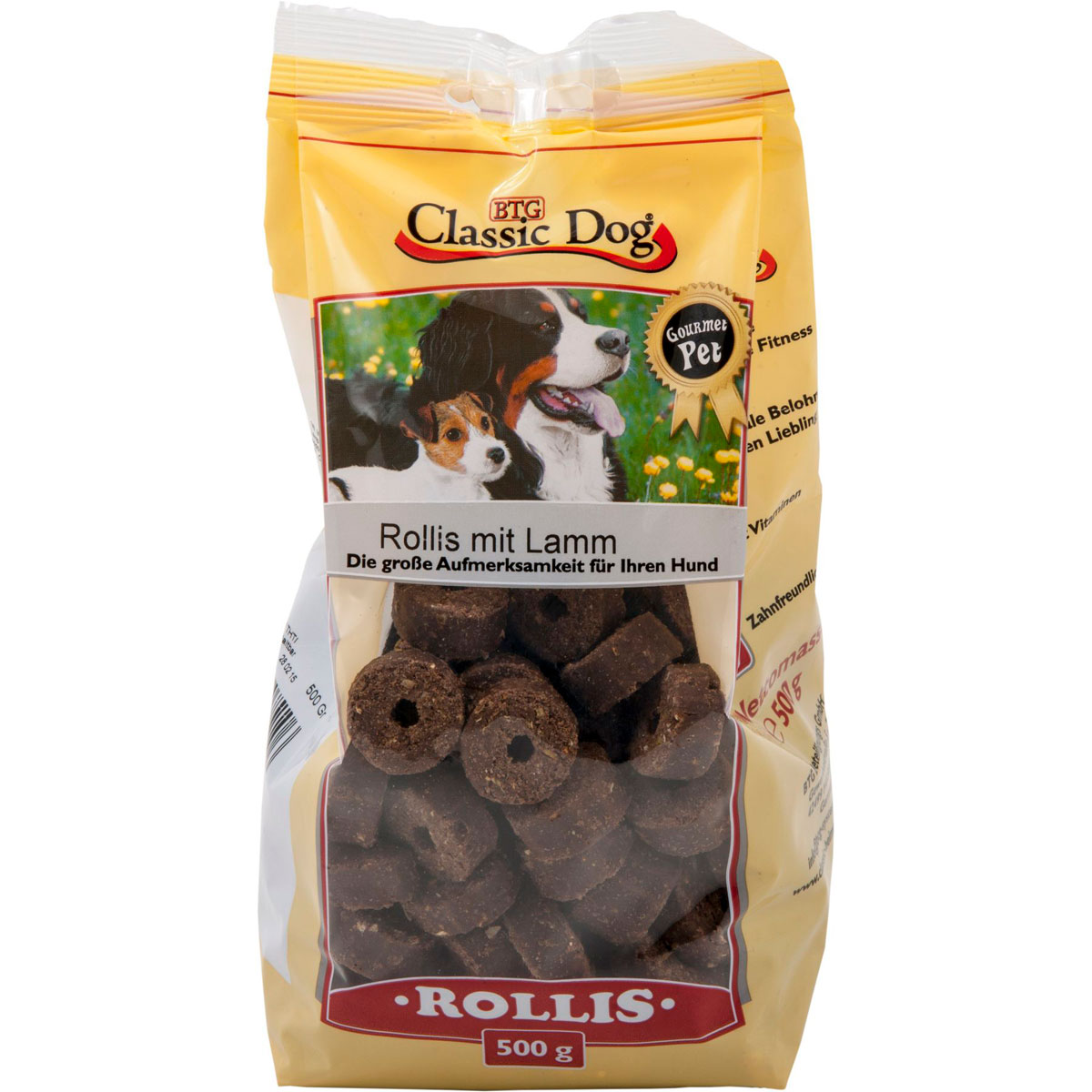 Classic Dog  Snack Rollis mit Lamm 500g | 526006