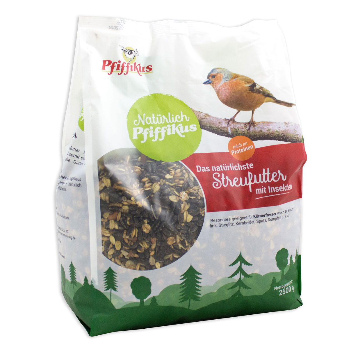 Pfiffikus  Natürlich Streufutter 2,5 kg mit Insekten | 537636