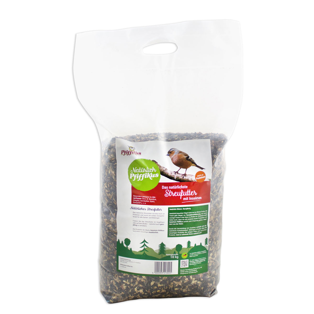 Pfiffikus  Natürlich Streufutter 10 kg mit Insekten | 537638
