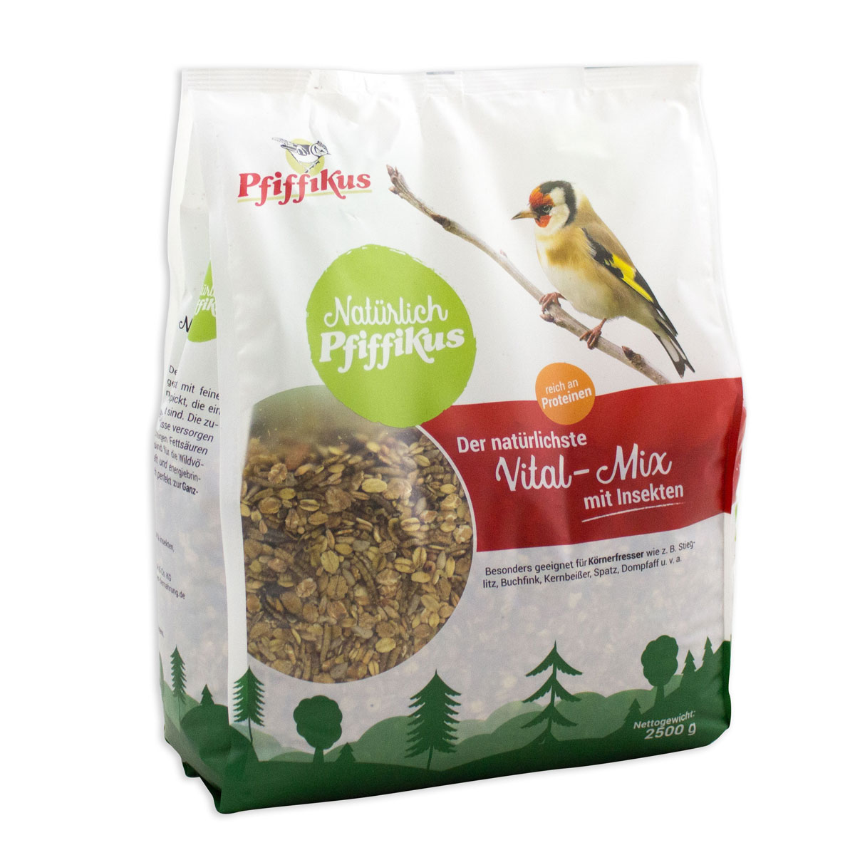 Pfiffikus  Natürlich Vital-Mix 2,5 kg mit Insekten | 537640