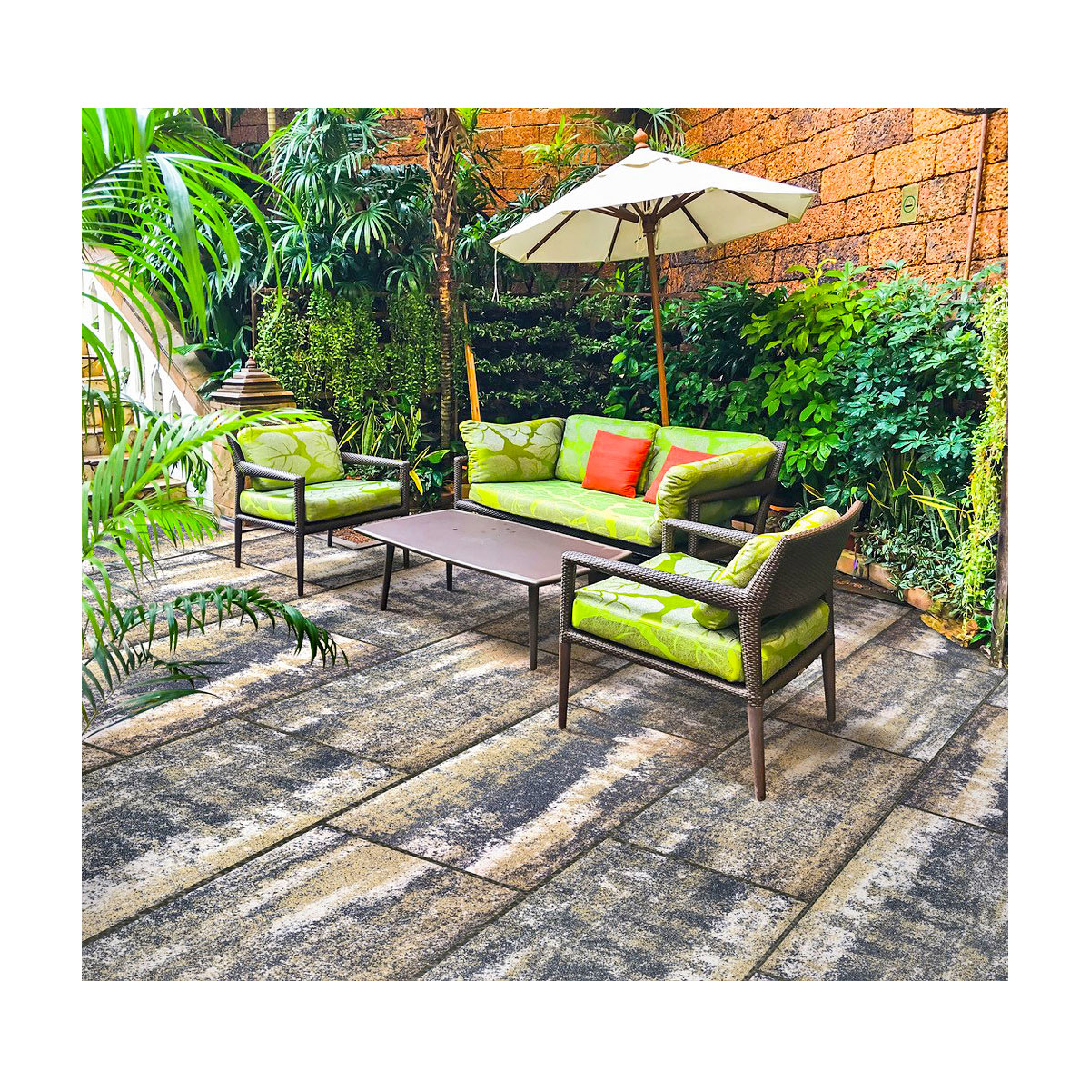 Terrassenplatte No 1 Bagattini Luserna Braun-mix meliert | 542100