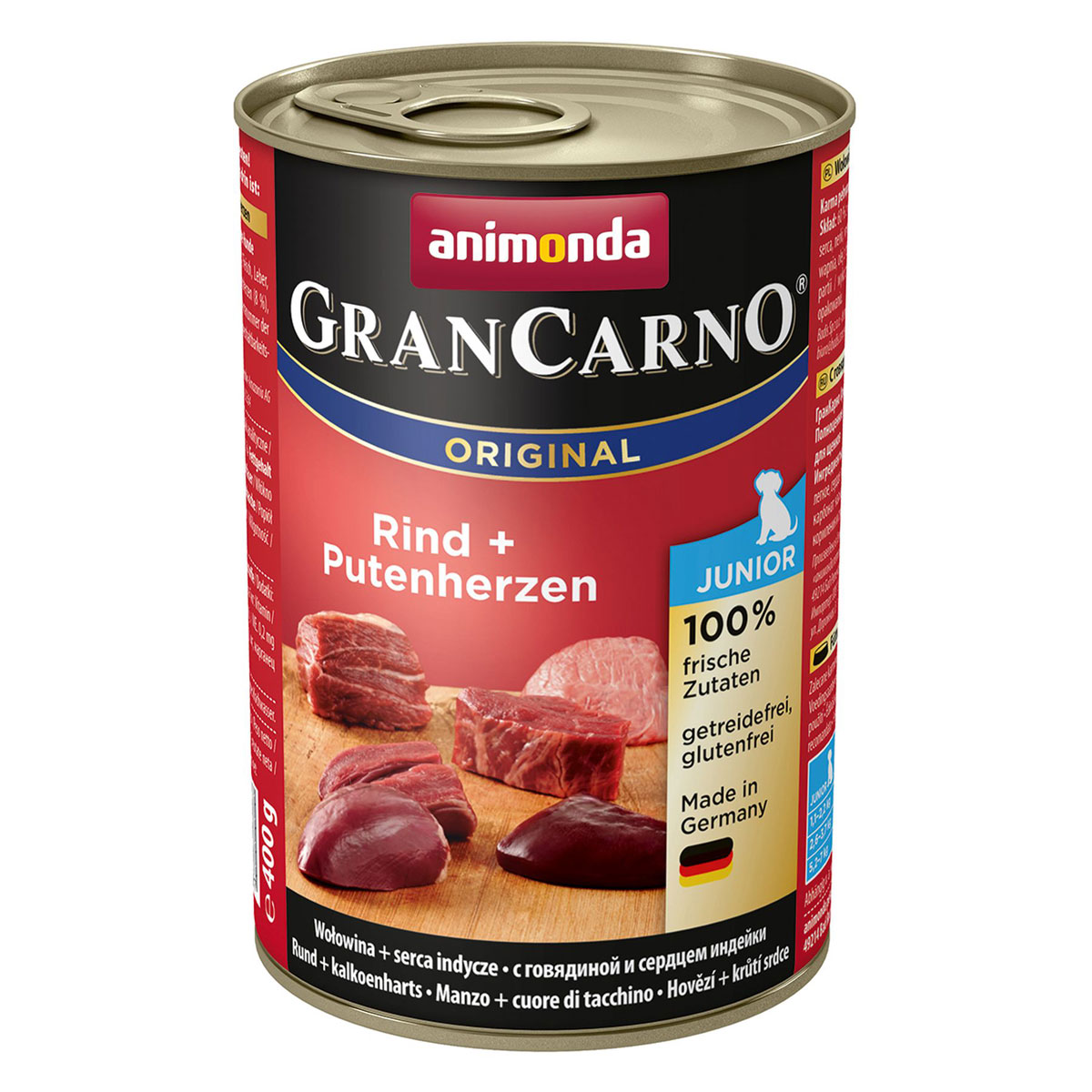 animonda Gran Carno  Dog Junior Rind Putenherz 400g Dose | 574774