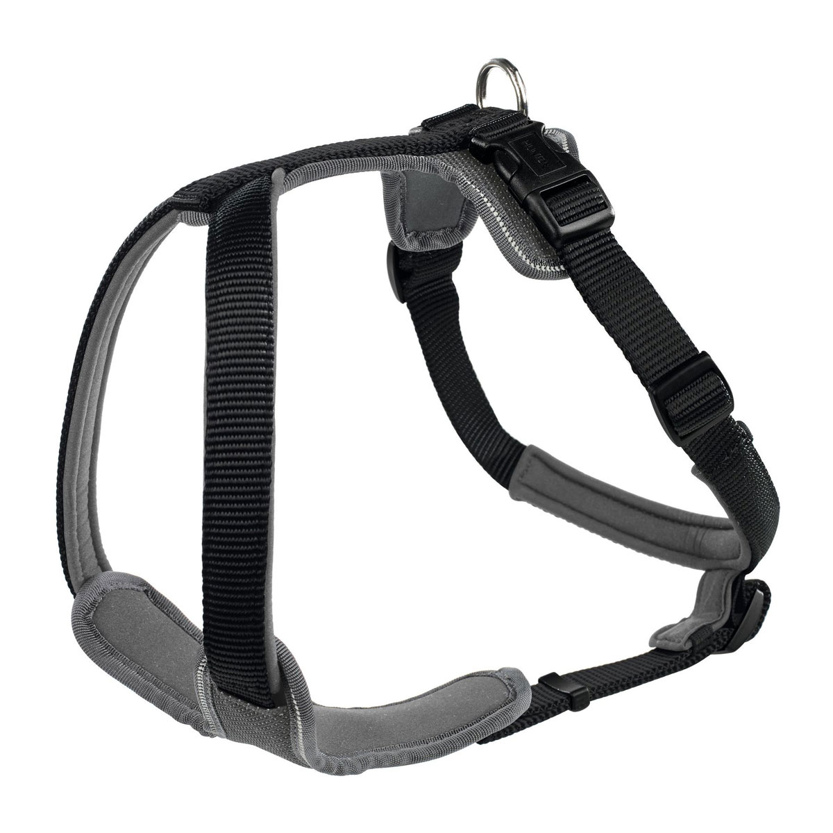 Hunter  Dog Geschirr Neopren schwarz/grau XXL | 63834
