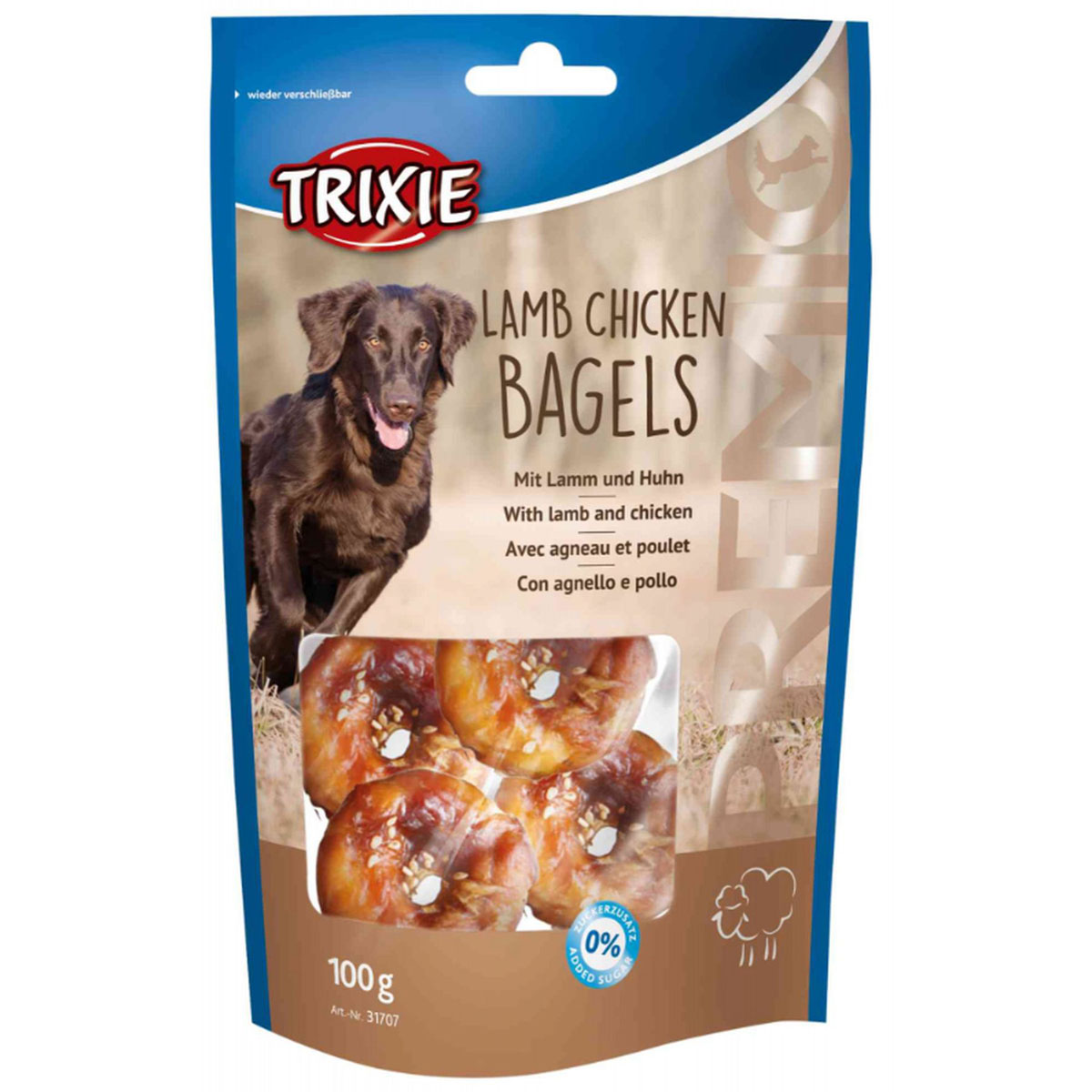 Trixie  Premio Lamb Chicken Bagels 100g | 71301