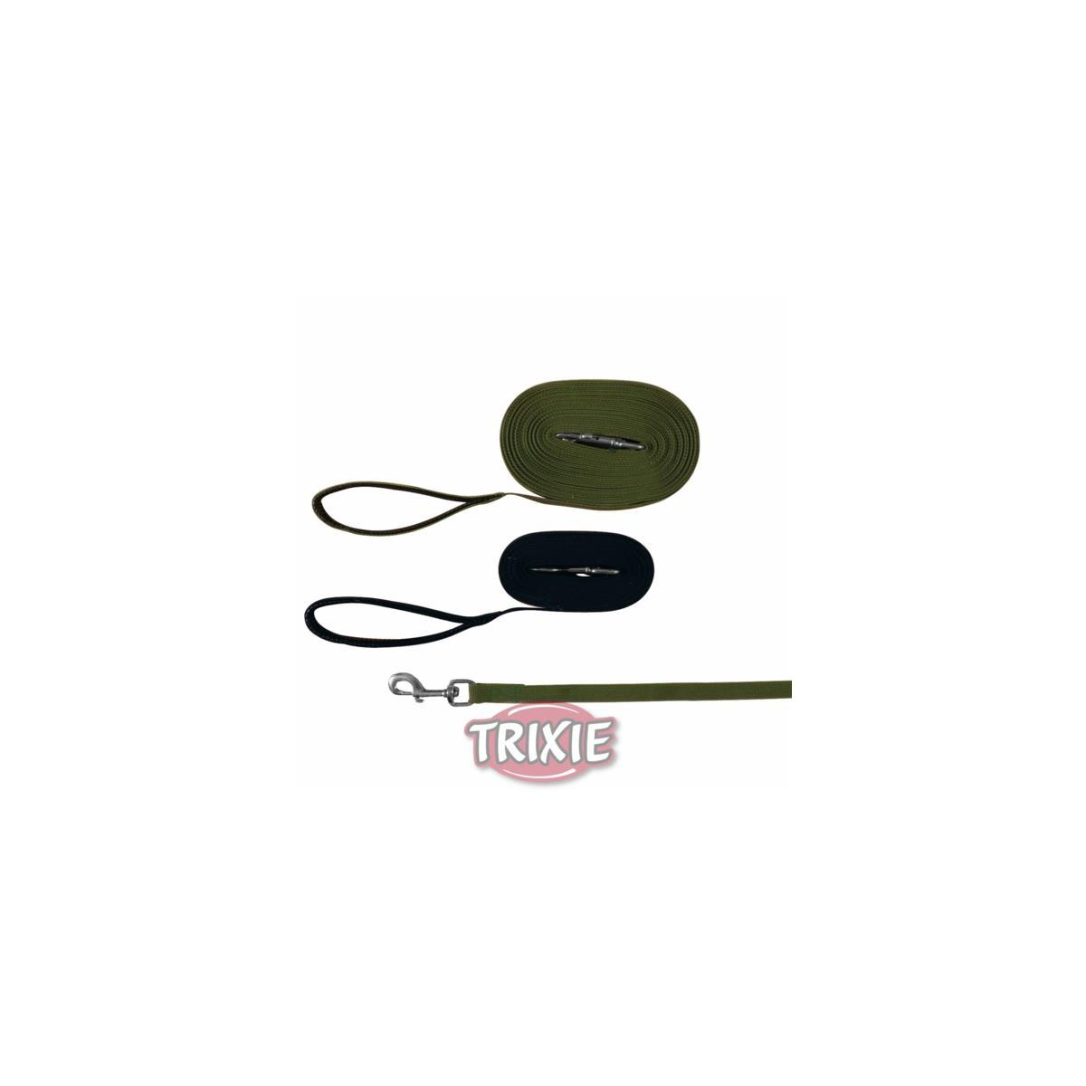 Trixie  Schleppleine Gurtband grün 15m/20 mm | 780838