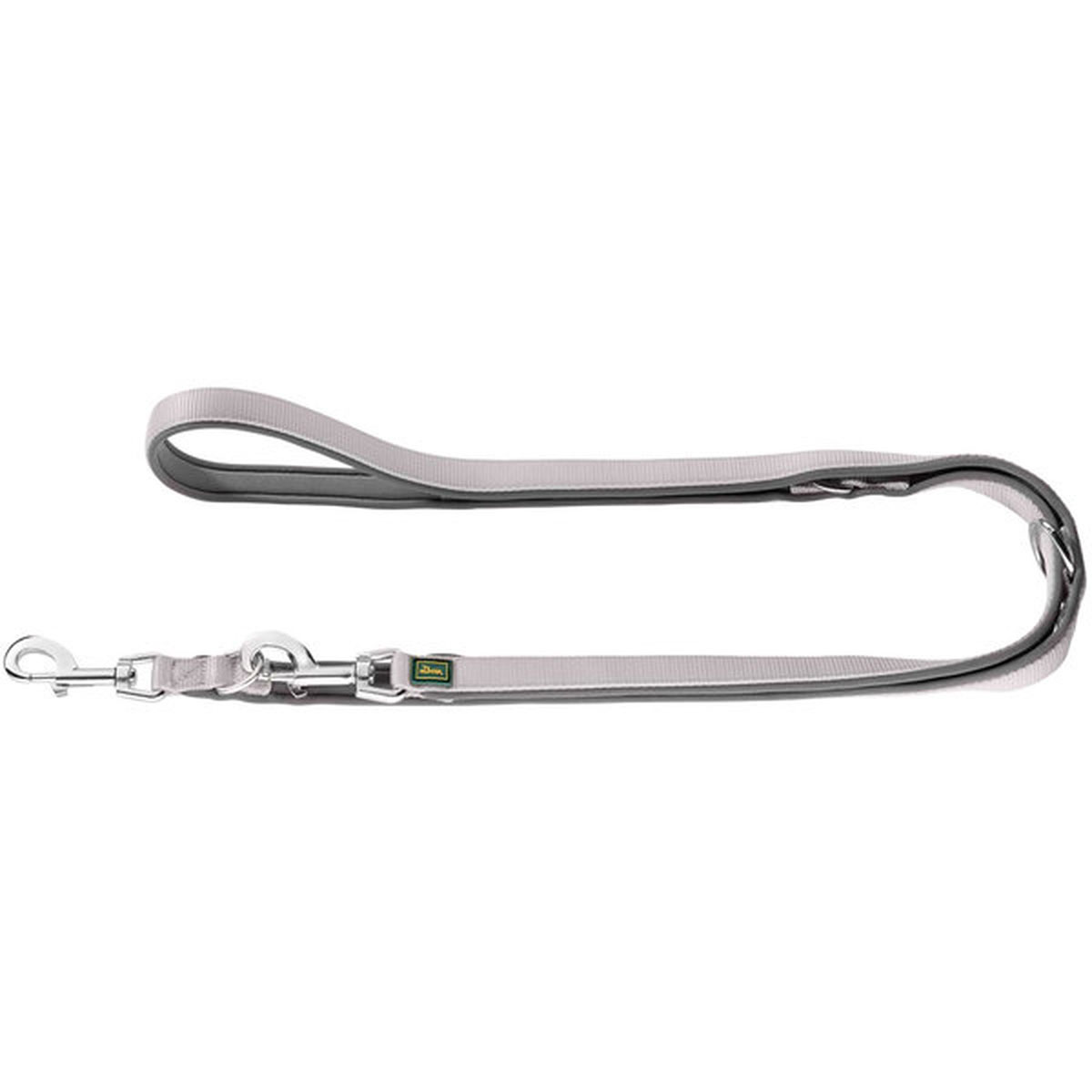 Hunter  Verstellbare Führleine Neopren grau/grau 2m/20 mm | 862745