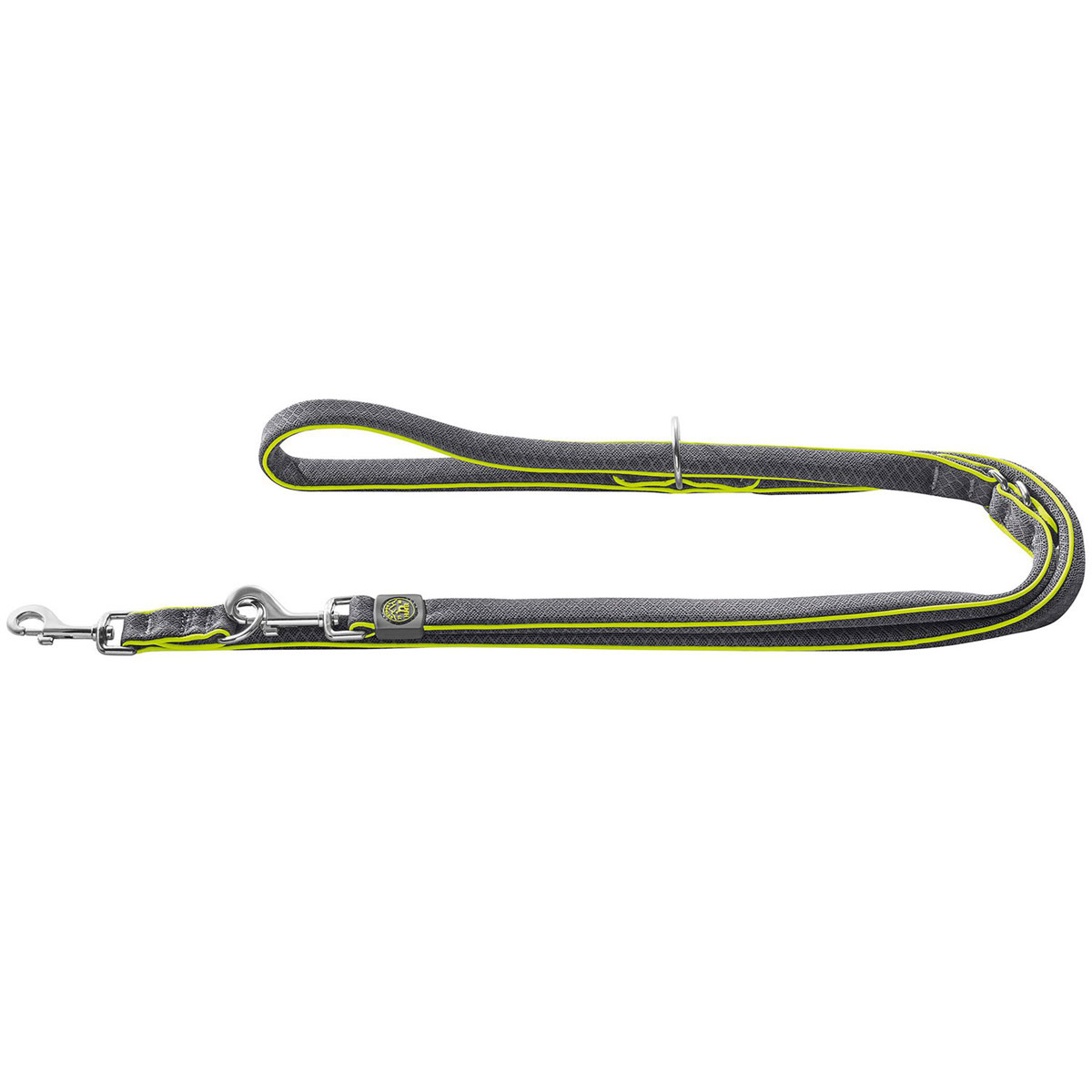 Hunter  Verstellbare Führleine Maui grau 25 mm/2m | 862980